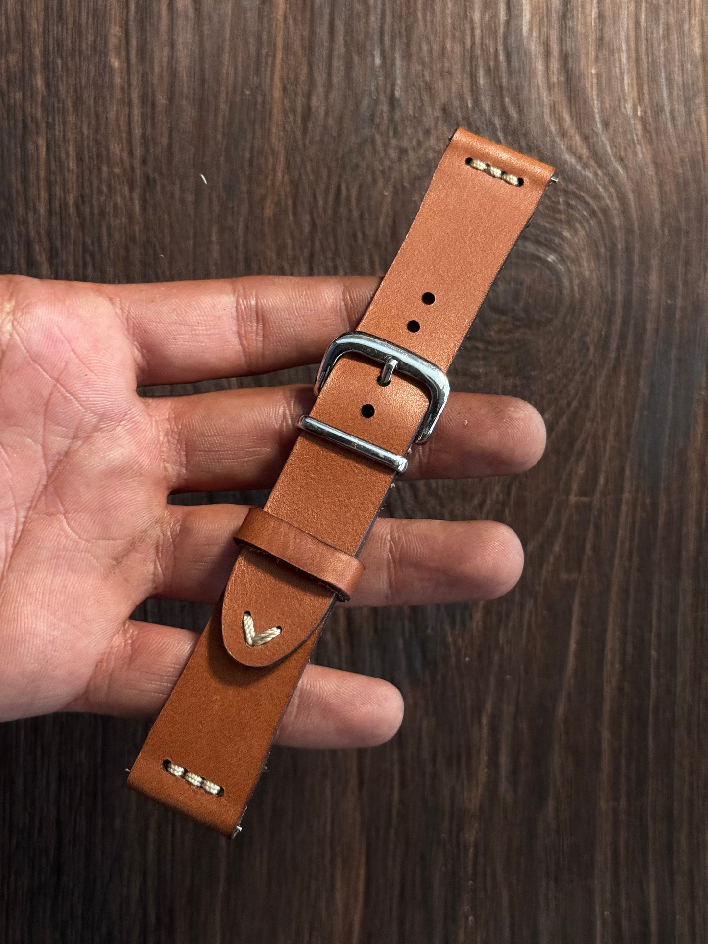 Vachetta TAN chest stitched strap
