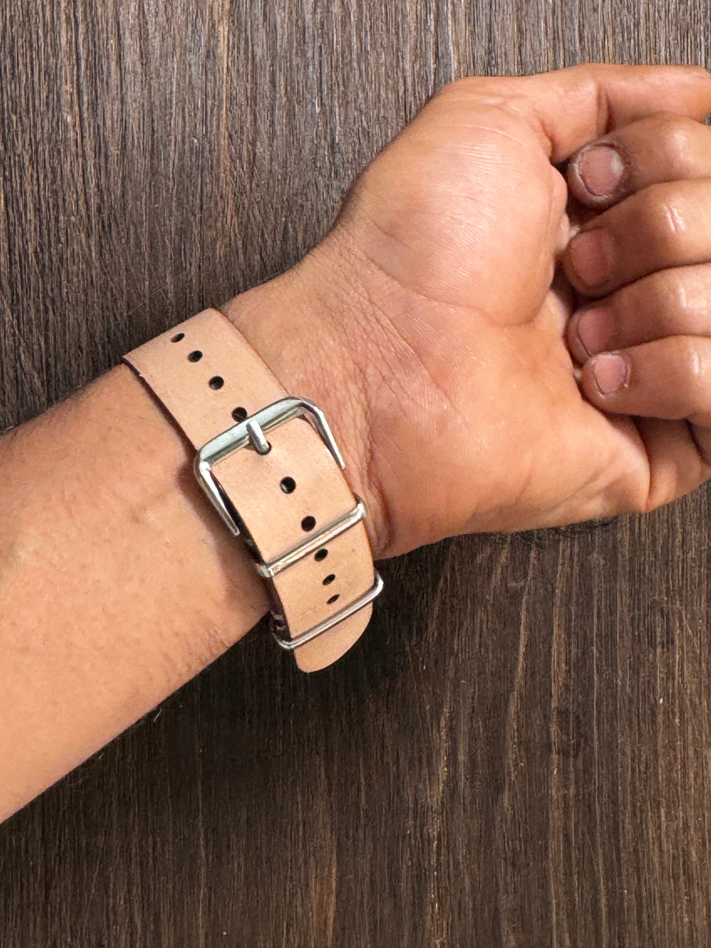 One way NATO sturdy Leather watch Straps