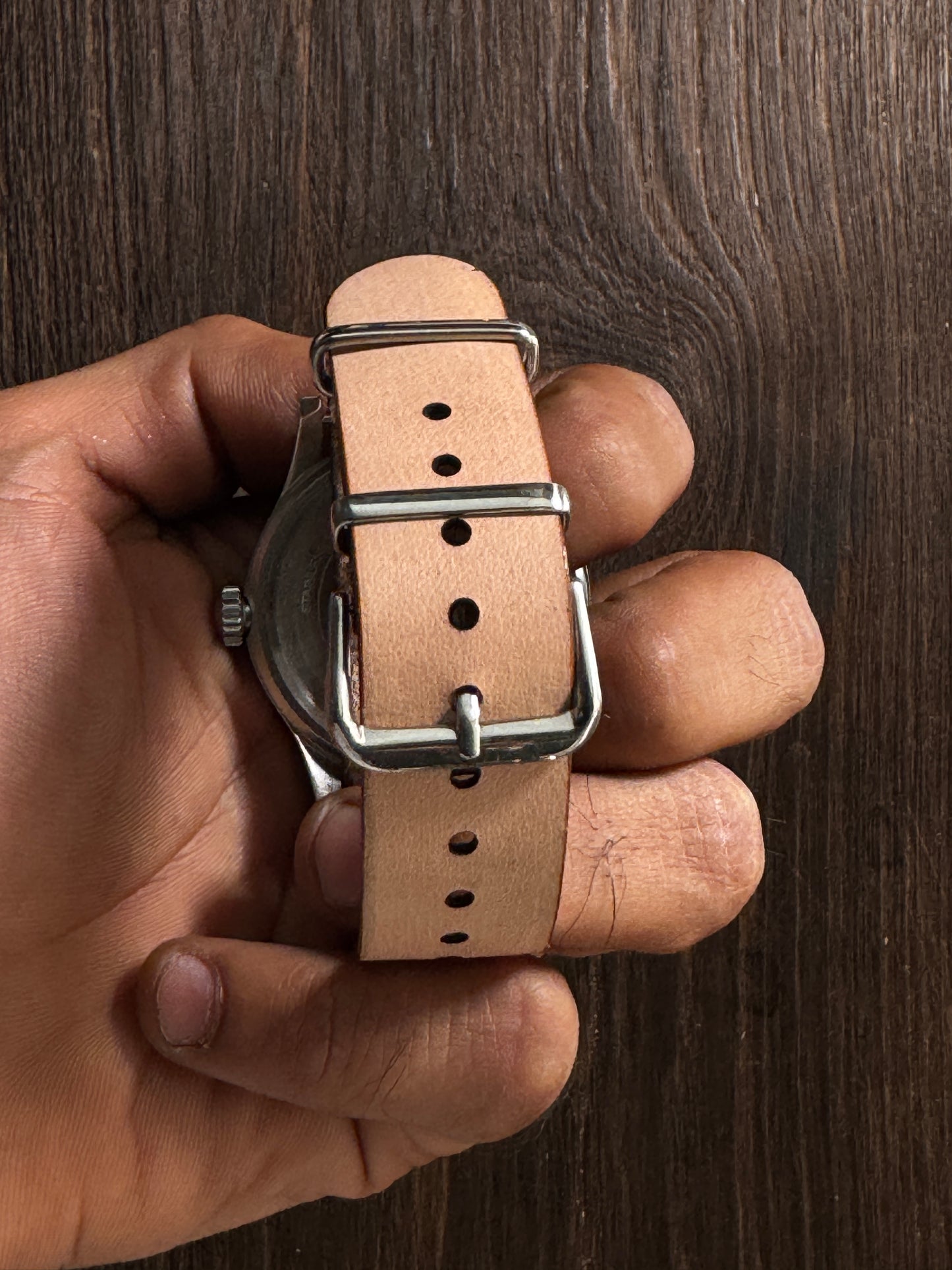 One way NATO sturdy Leather watch Straps