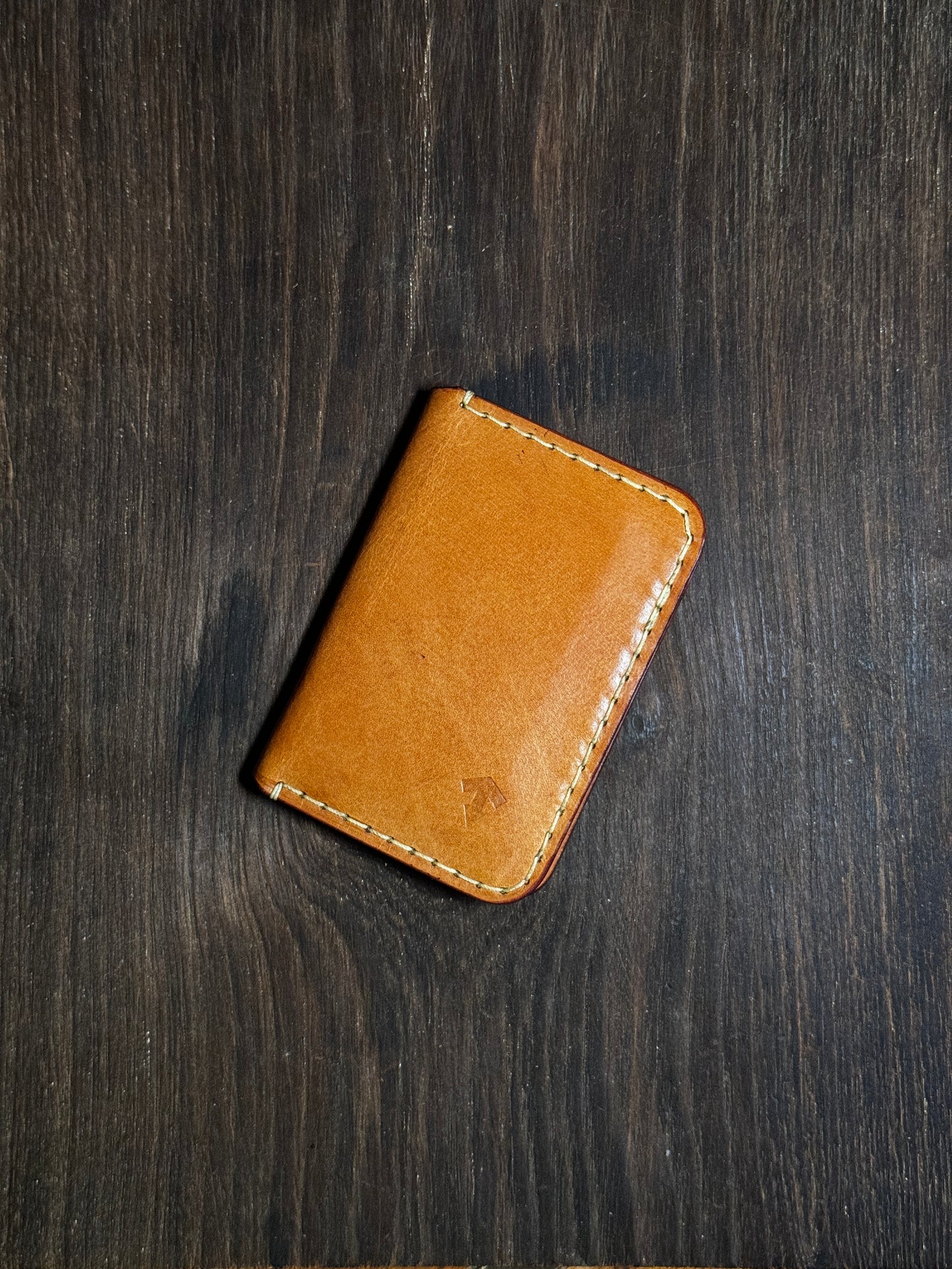 2 cards + 2 receipts slots + 1 ID card slot wallet in soft leather