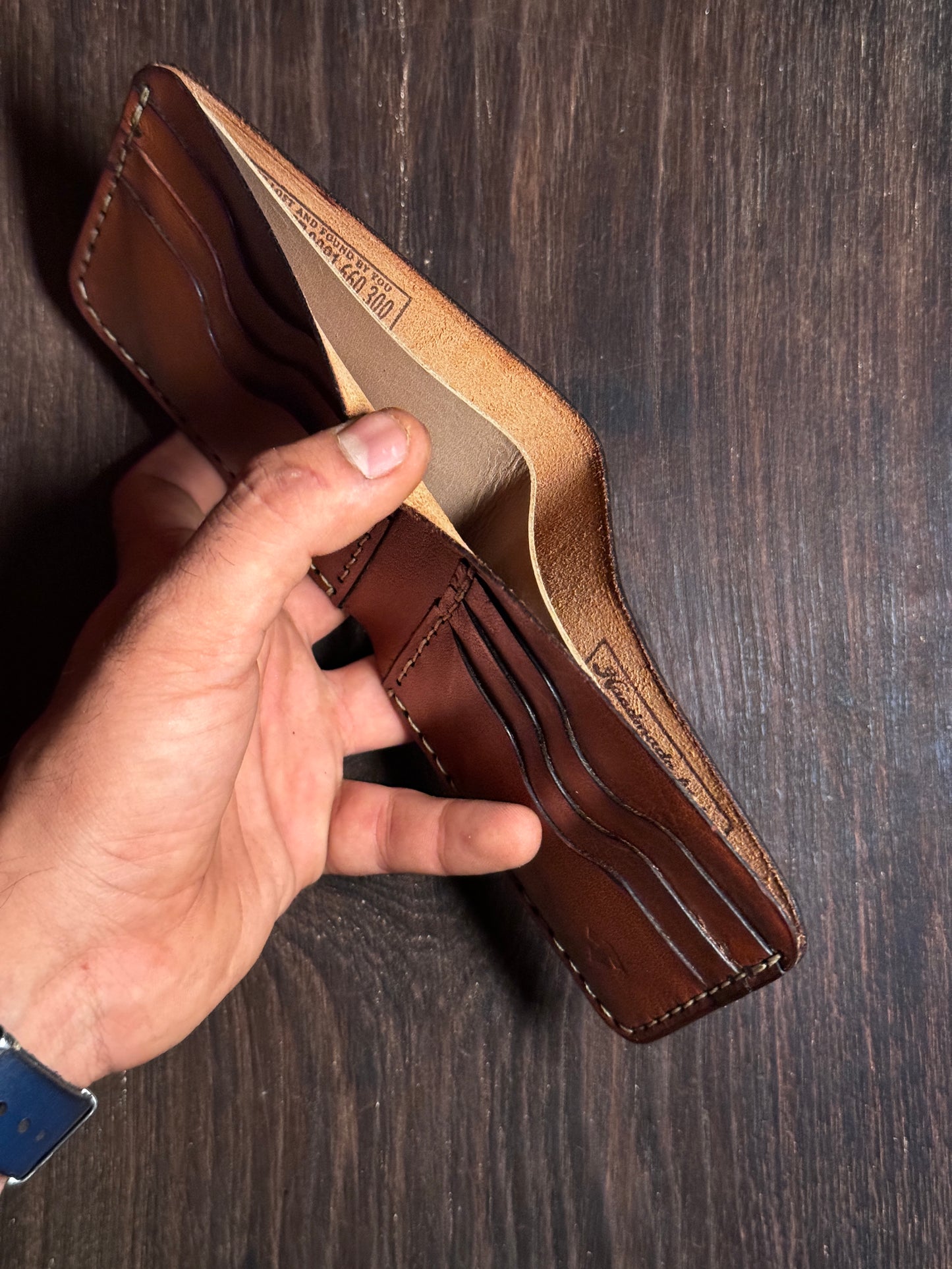 horizontal bi fold wallet 6+1 n 6+2 cash compartment in soft leather