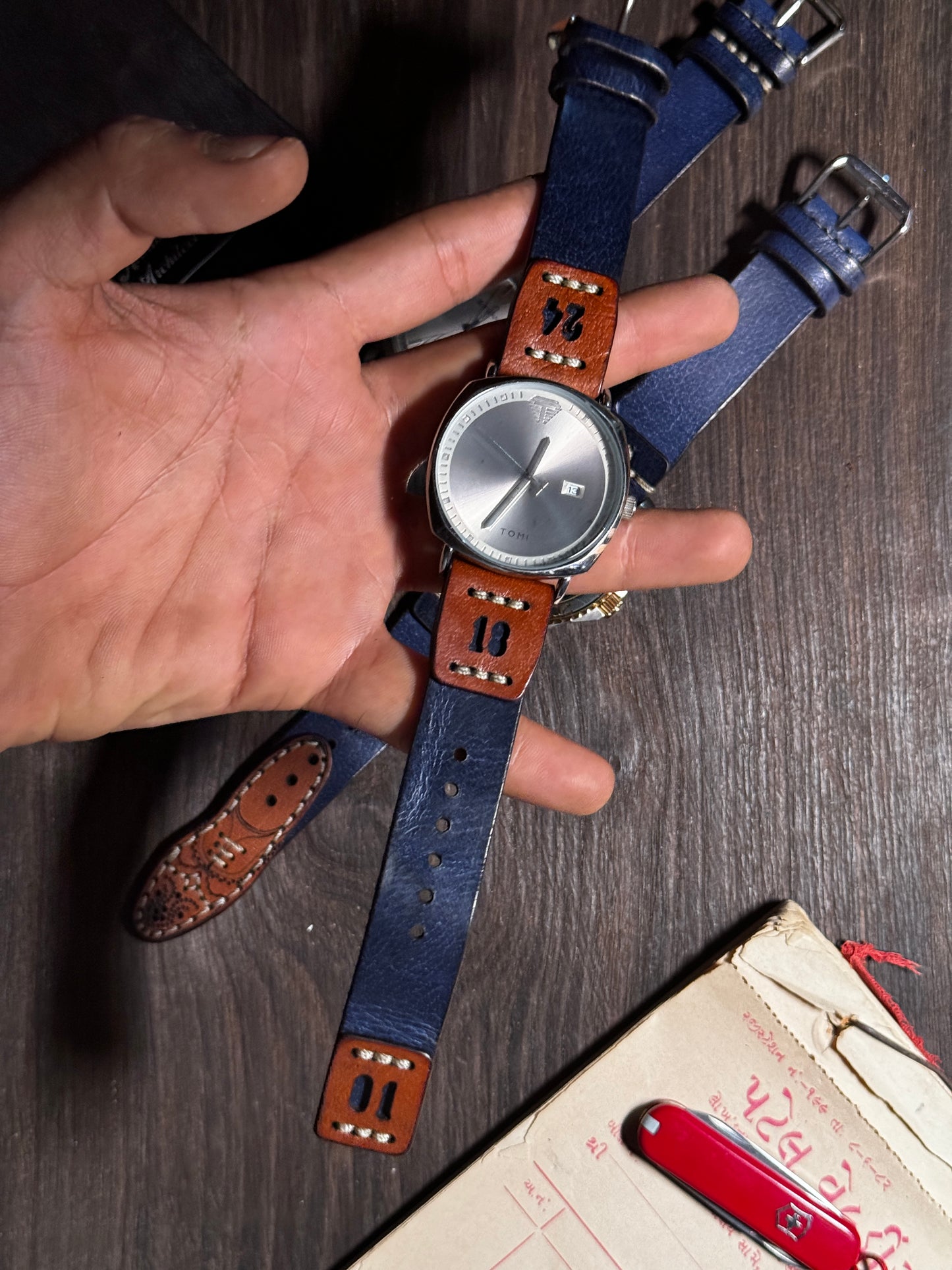 24 hour mark watch straps in sturdy leather