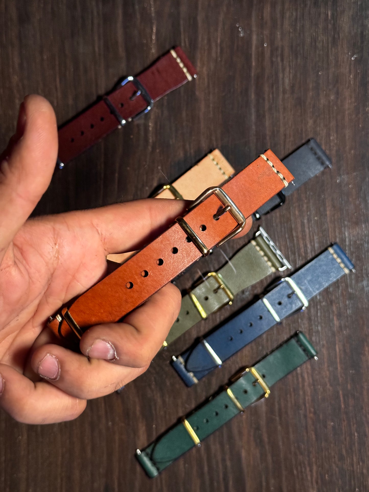 sturdy Leather watch Straps