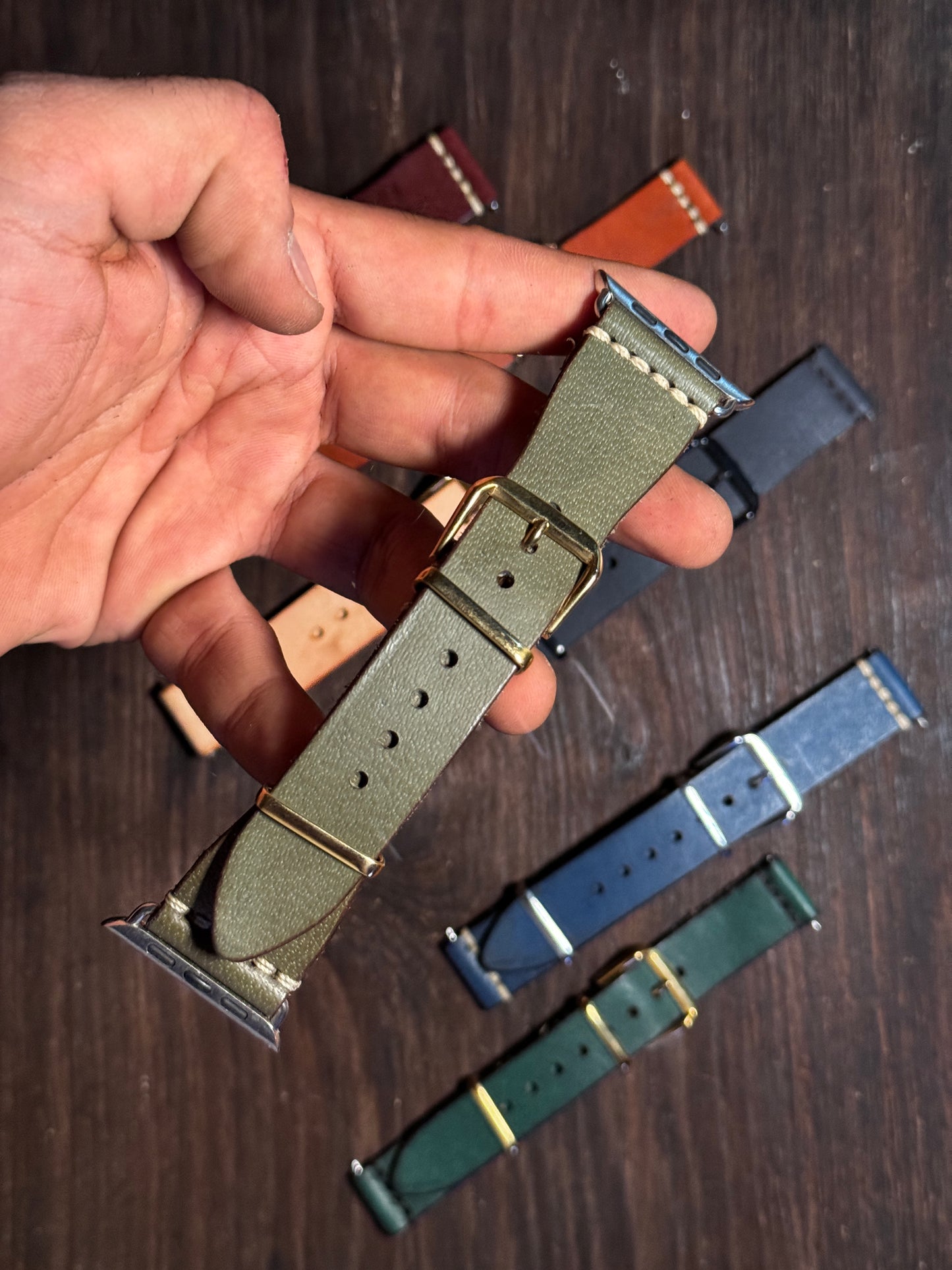 sturdy Leather watch Straps