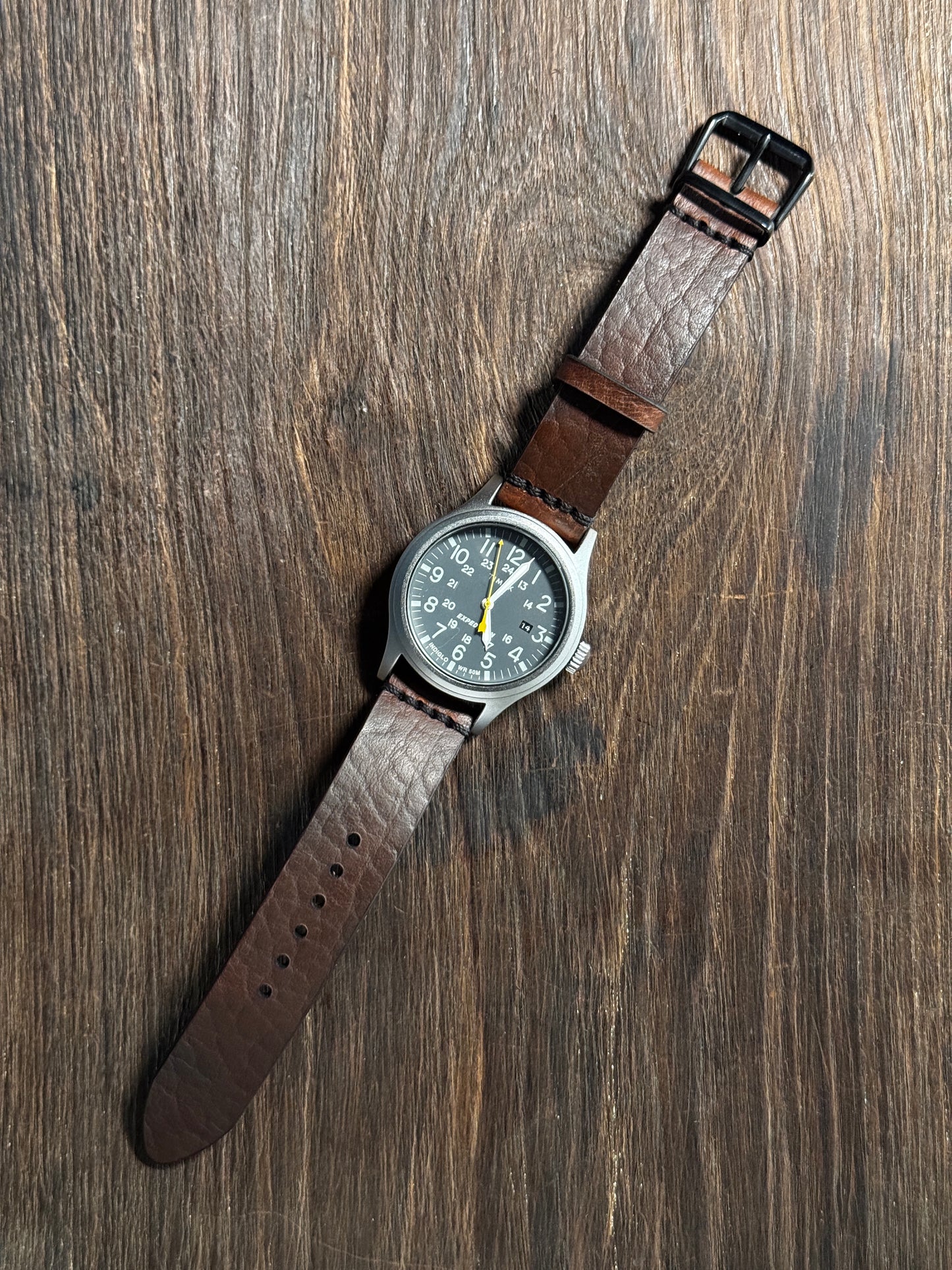 bison horween Leather watch Straps