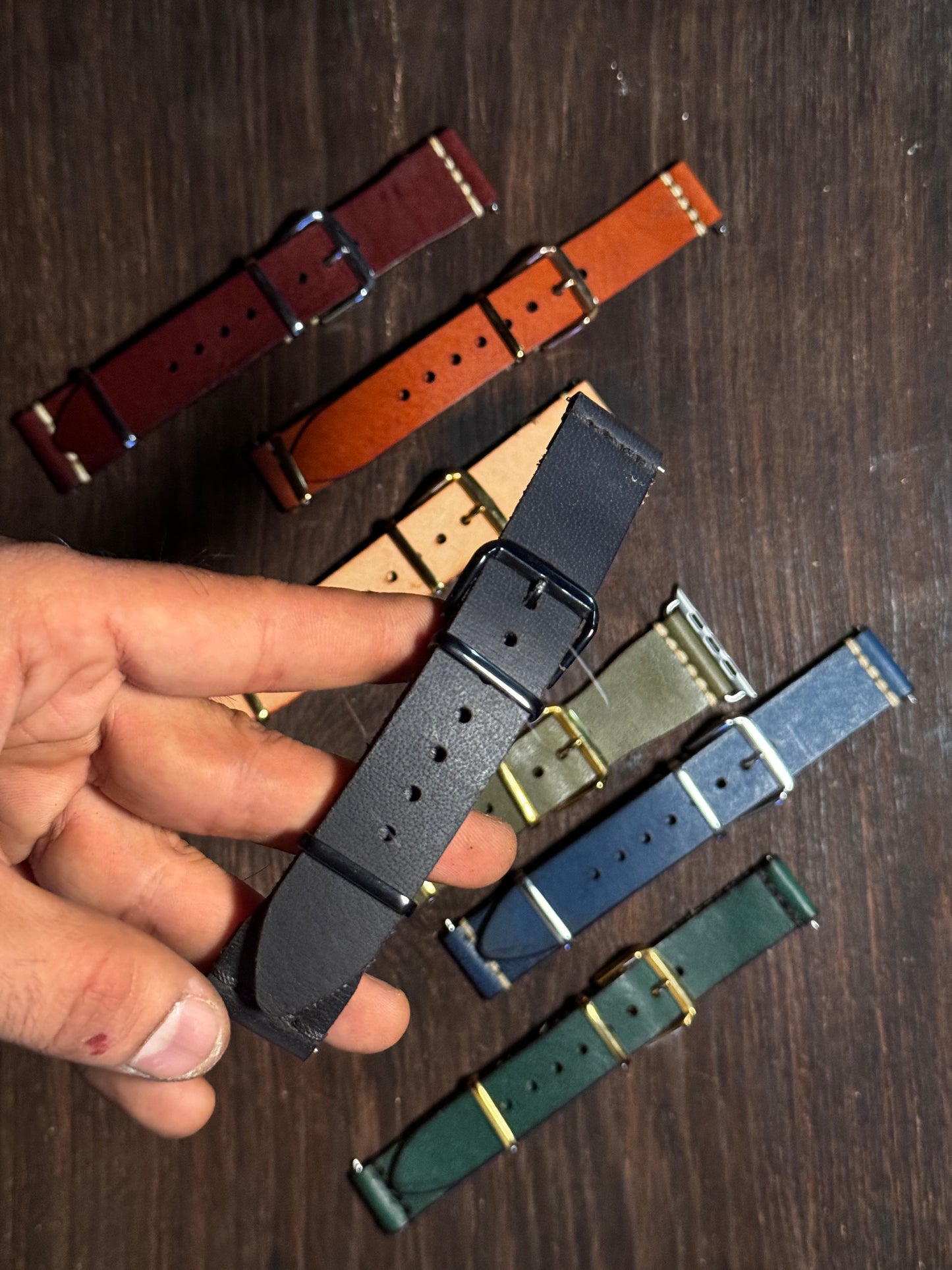 sturdy Leather watch Straps