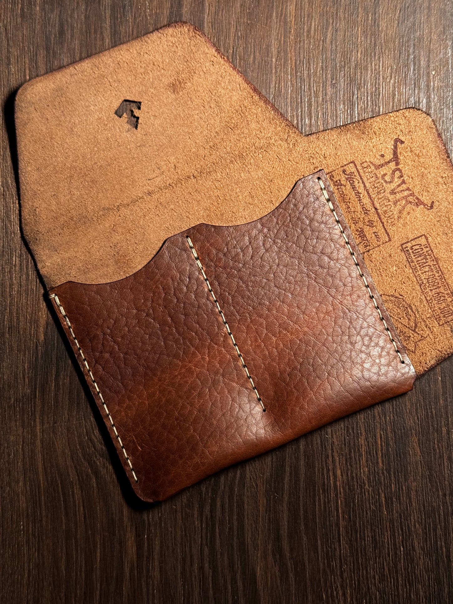 wRoll2 in horween bison usa leather full grain