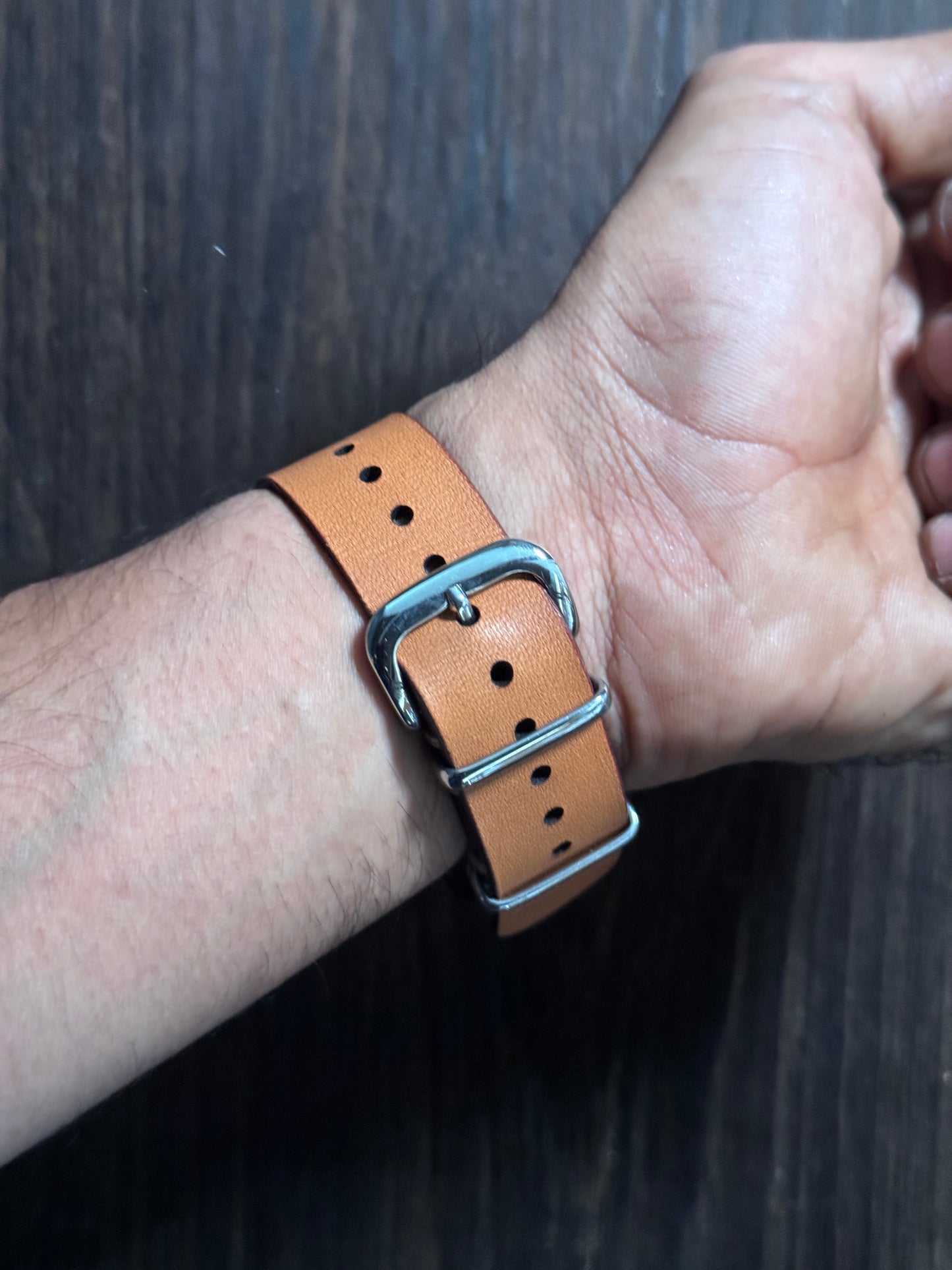 boderry one way nato watch Straps natural color