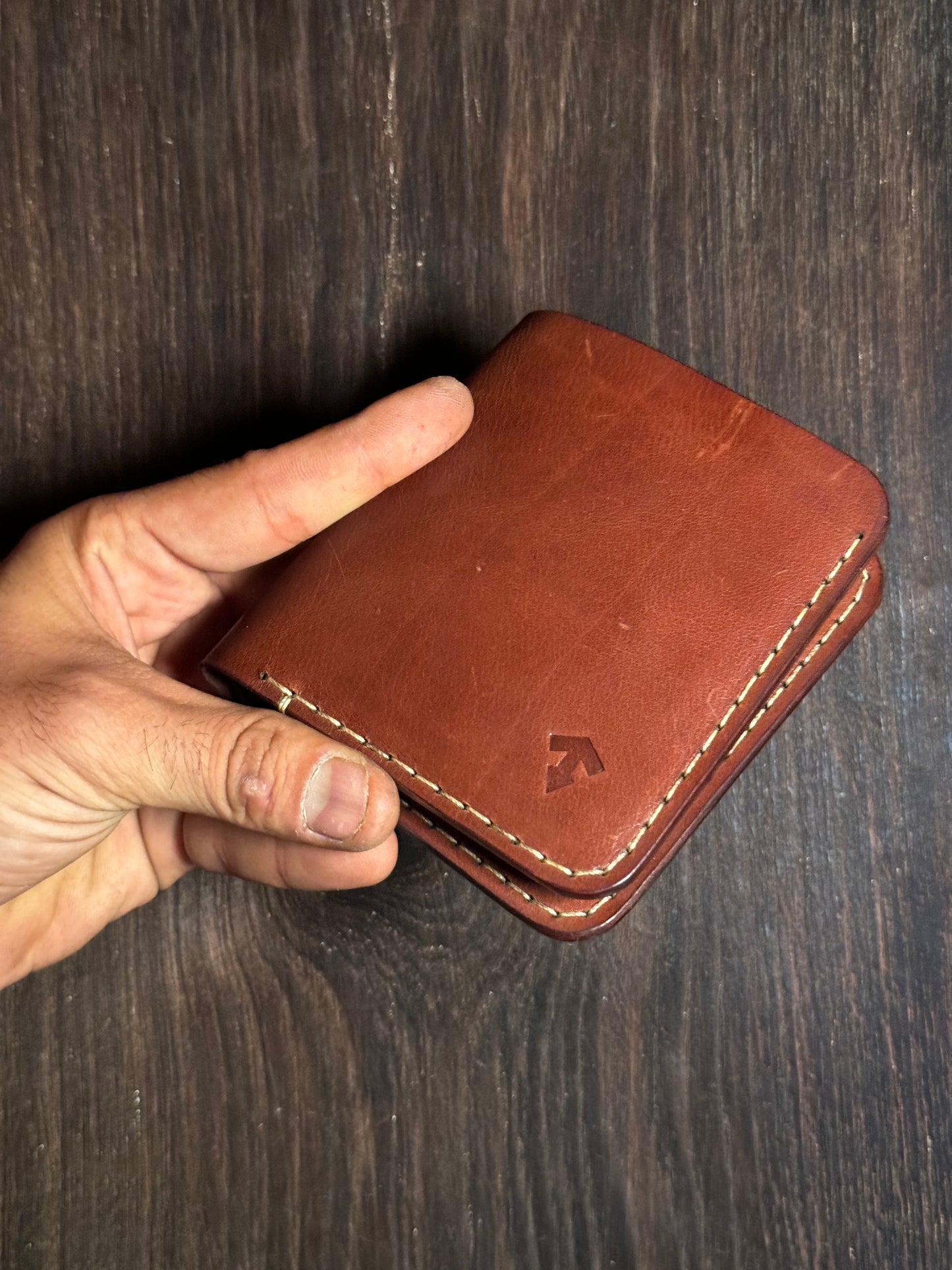vertical bi fold wallet 6+1 big size in soft leather