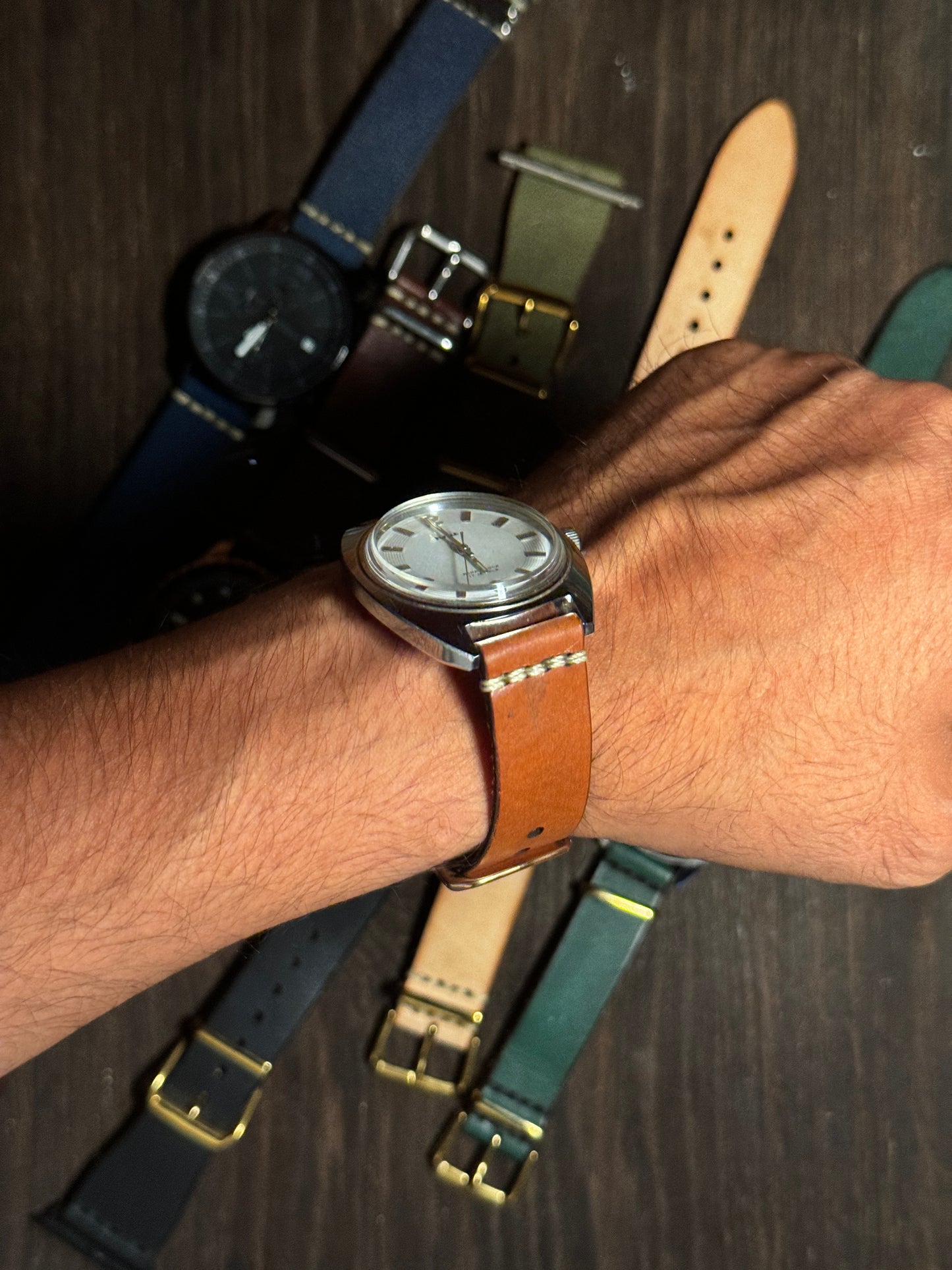 sturdy Leather watch Straps