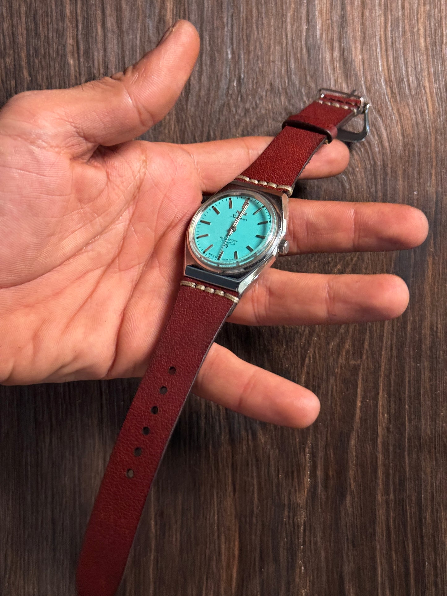 projected watch straps in sturdy leather.