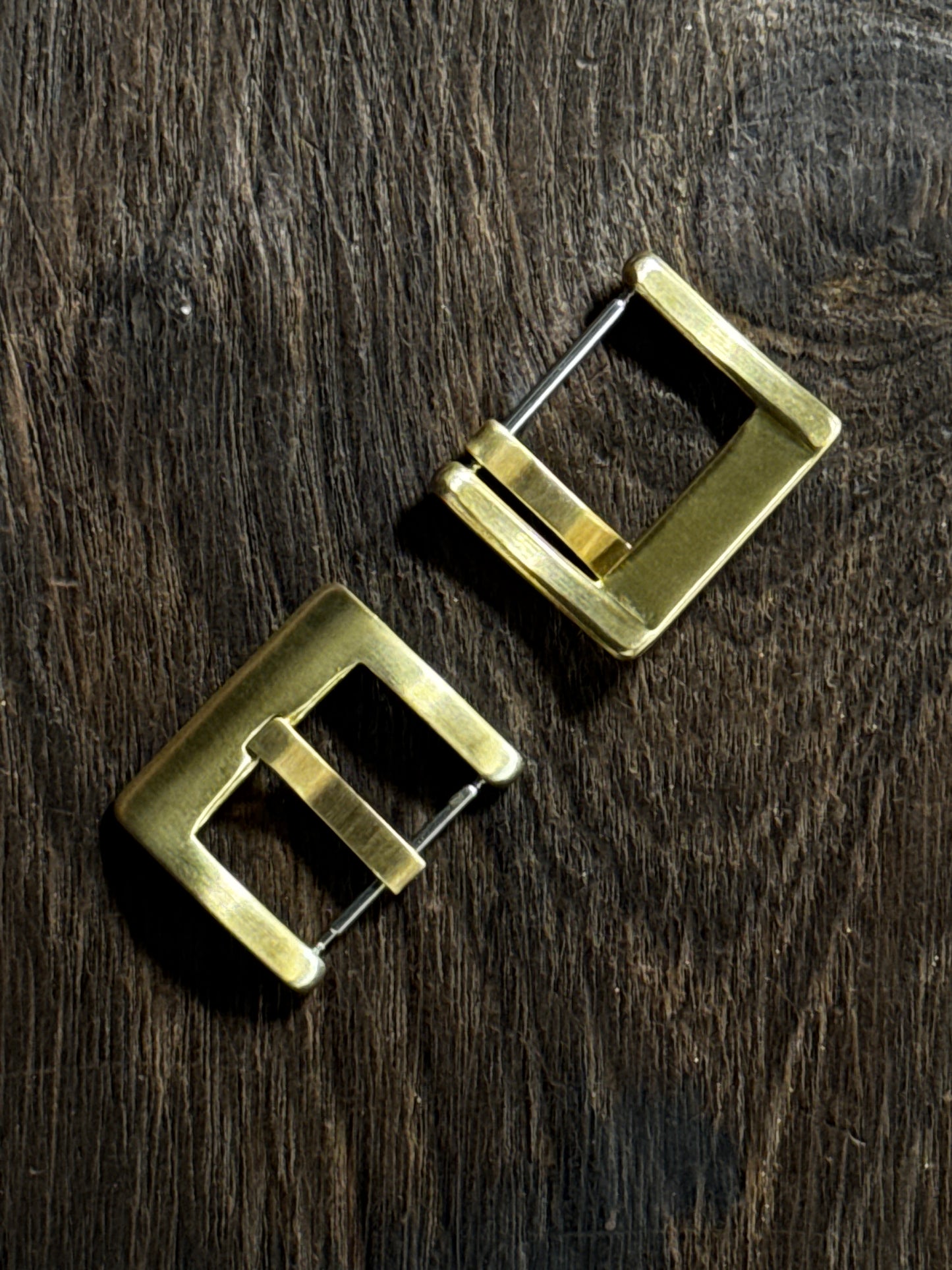 SQUARE styled brass/bronze watch buckle 20mm