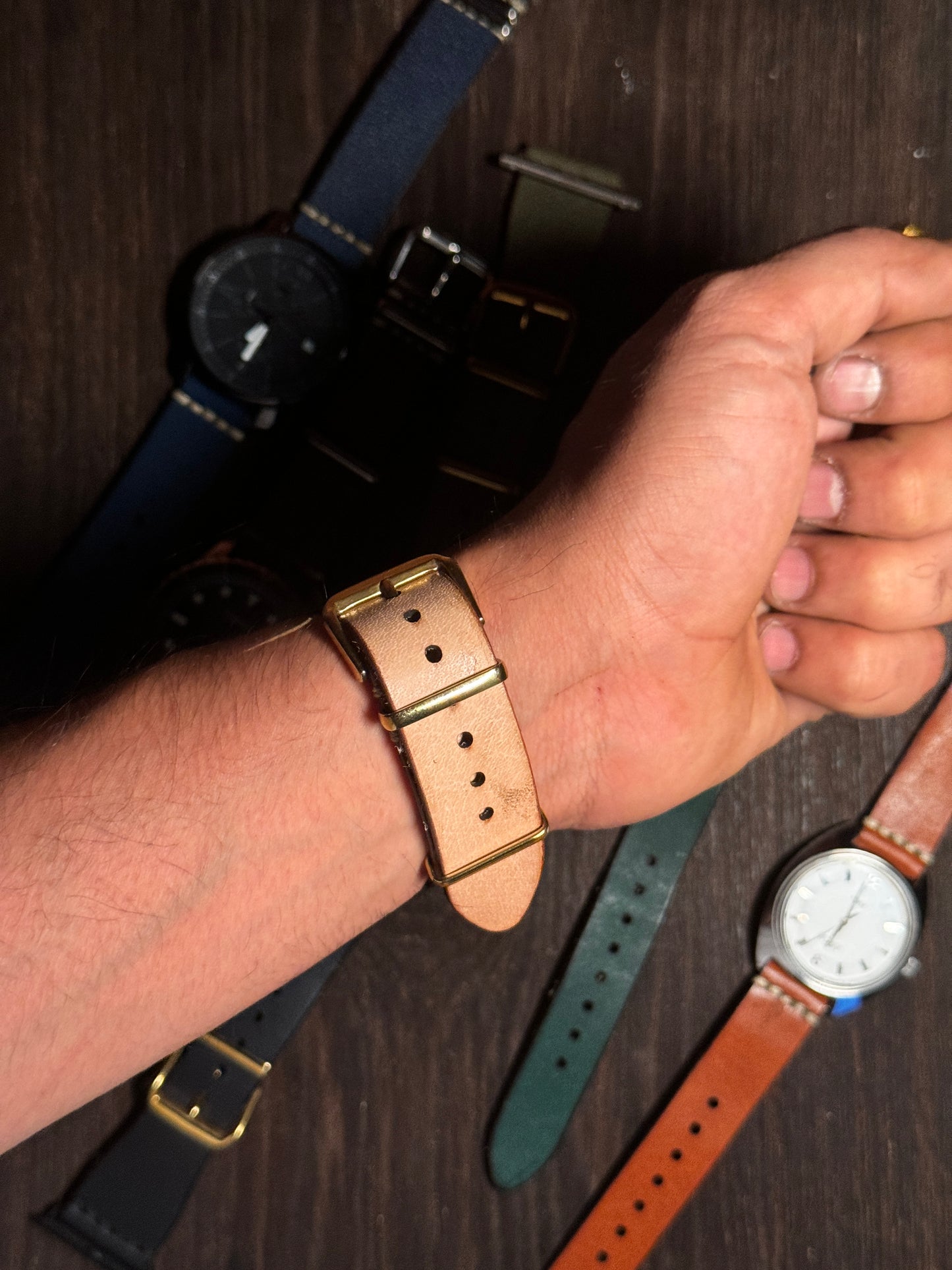 sturdy Leather watch Straps