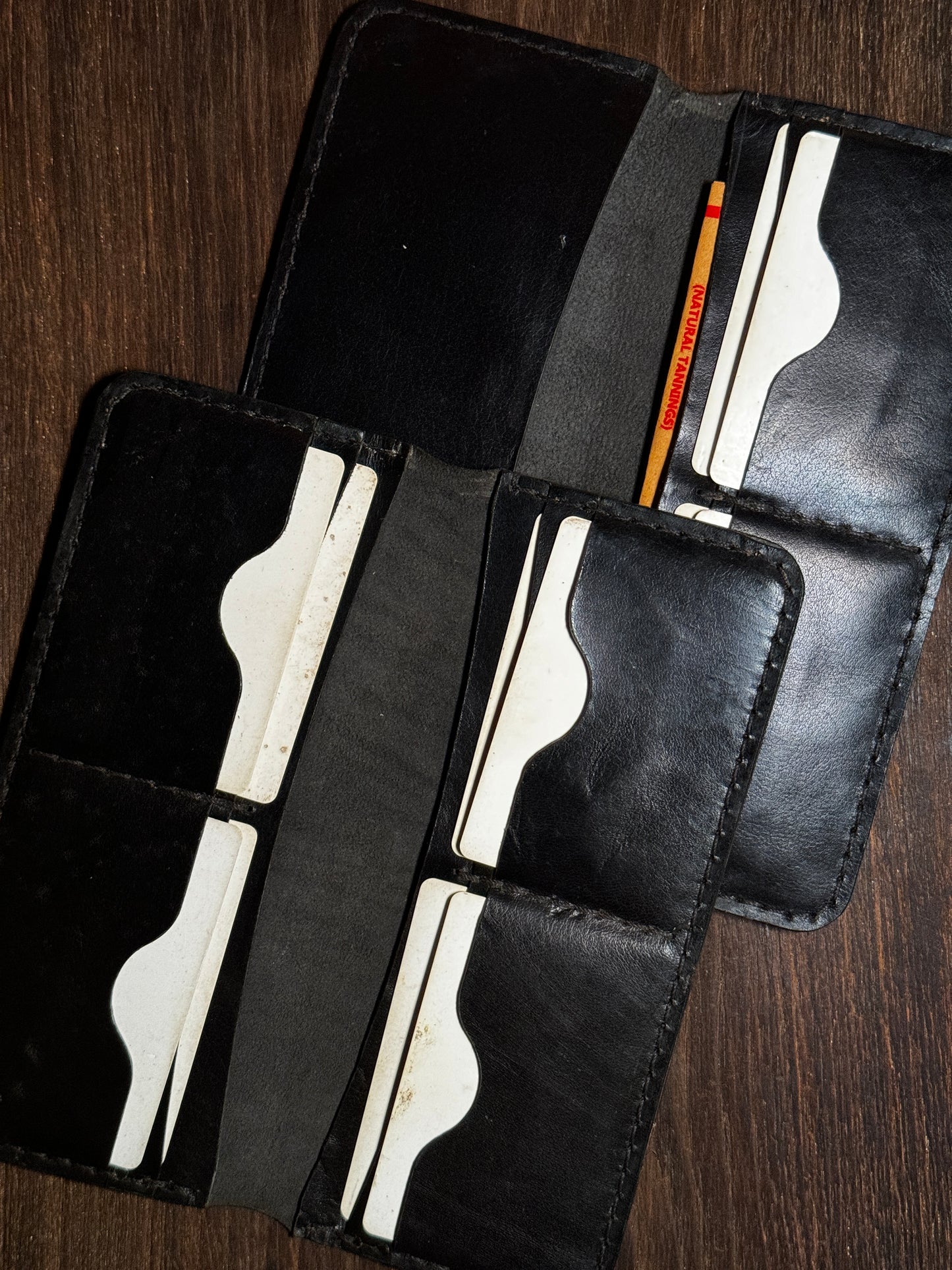long wallet in soft leather