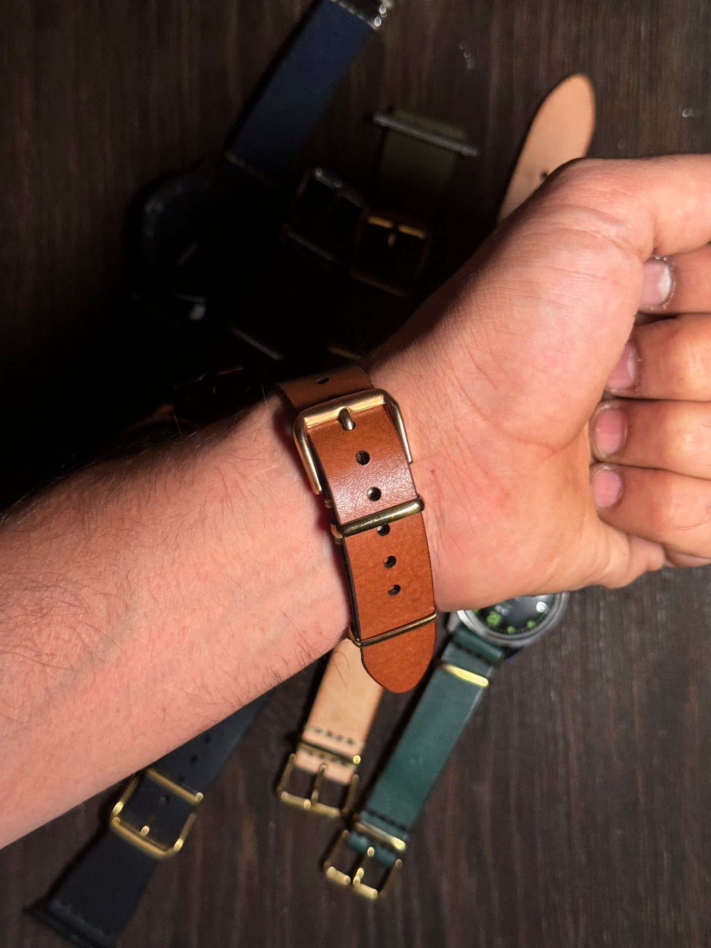 sturdy Leather watch Straps