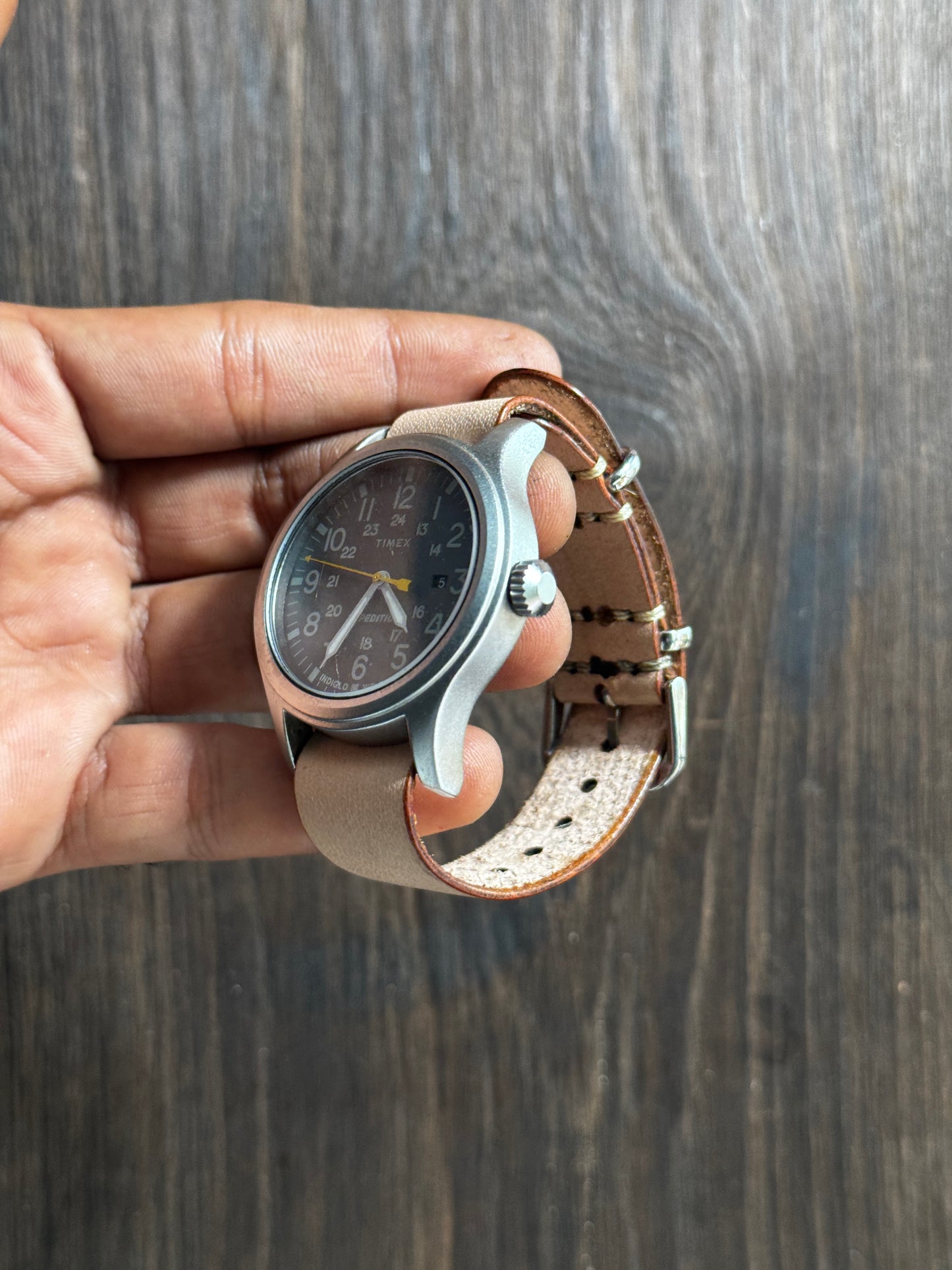 One way NATO sturdy Leather watch Straps