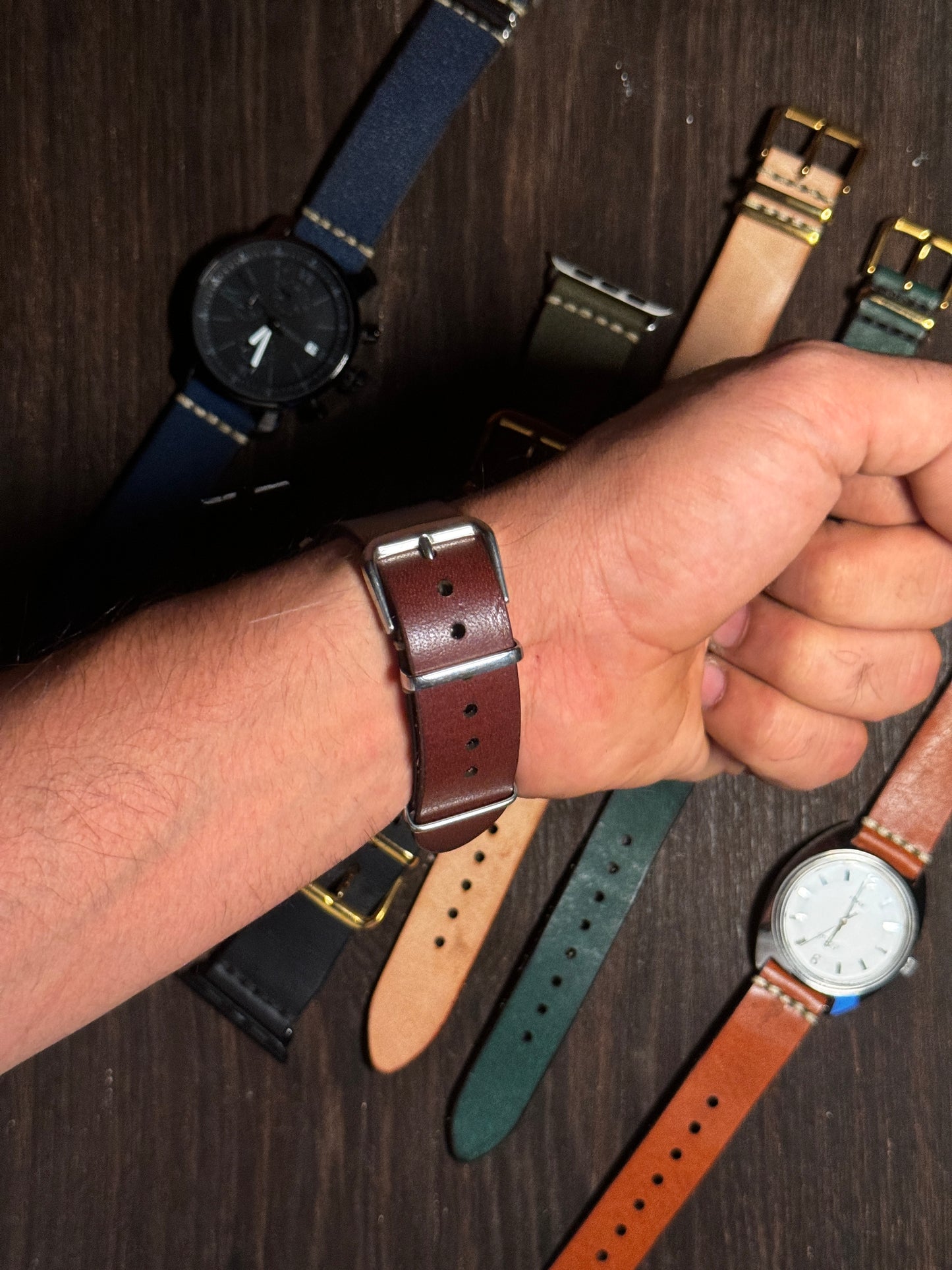 sturdy Leather watch Straps