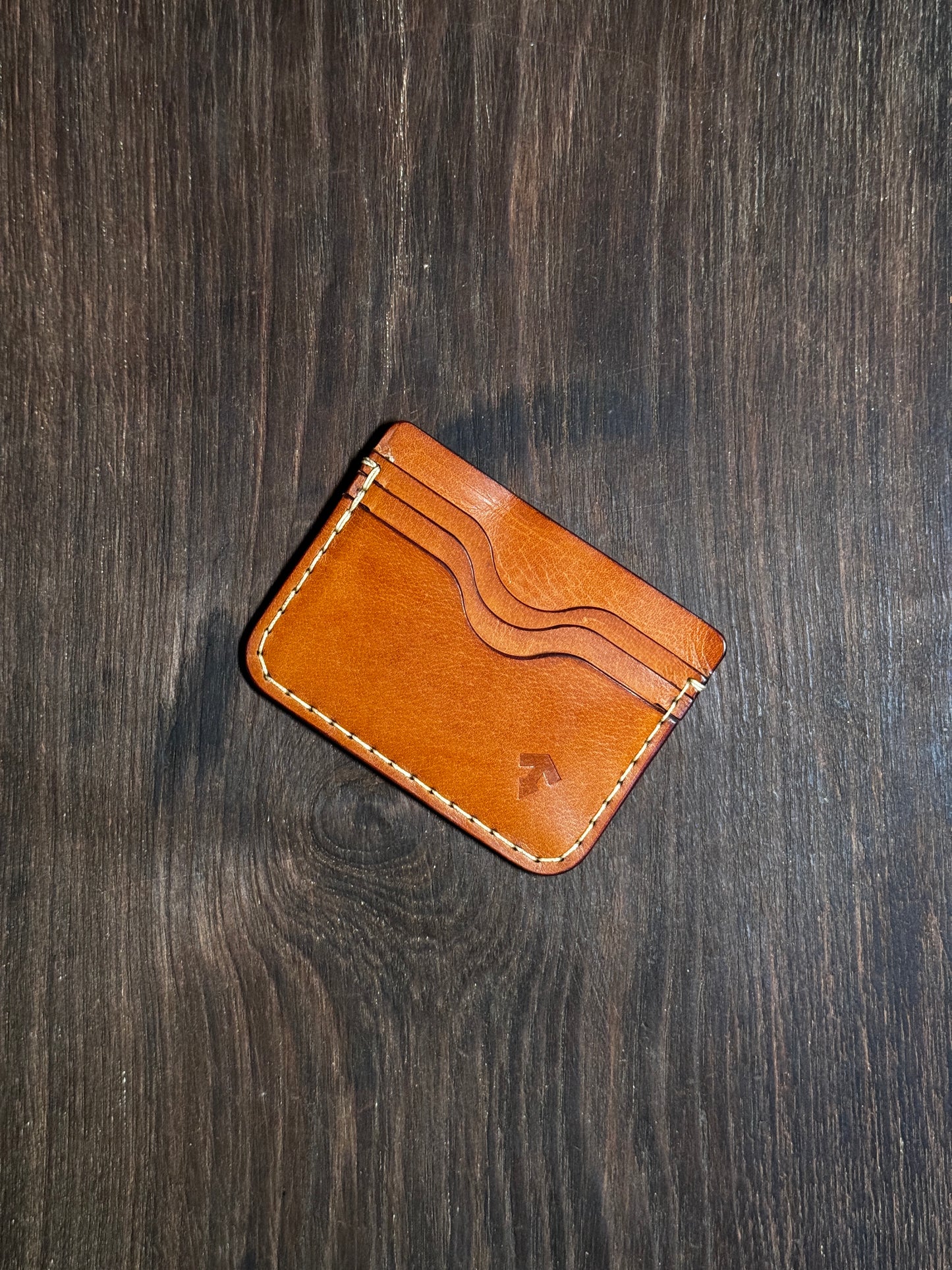 6 cards no fold sleeve wallet in soft leather