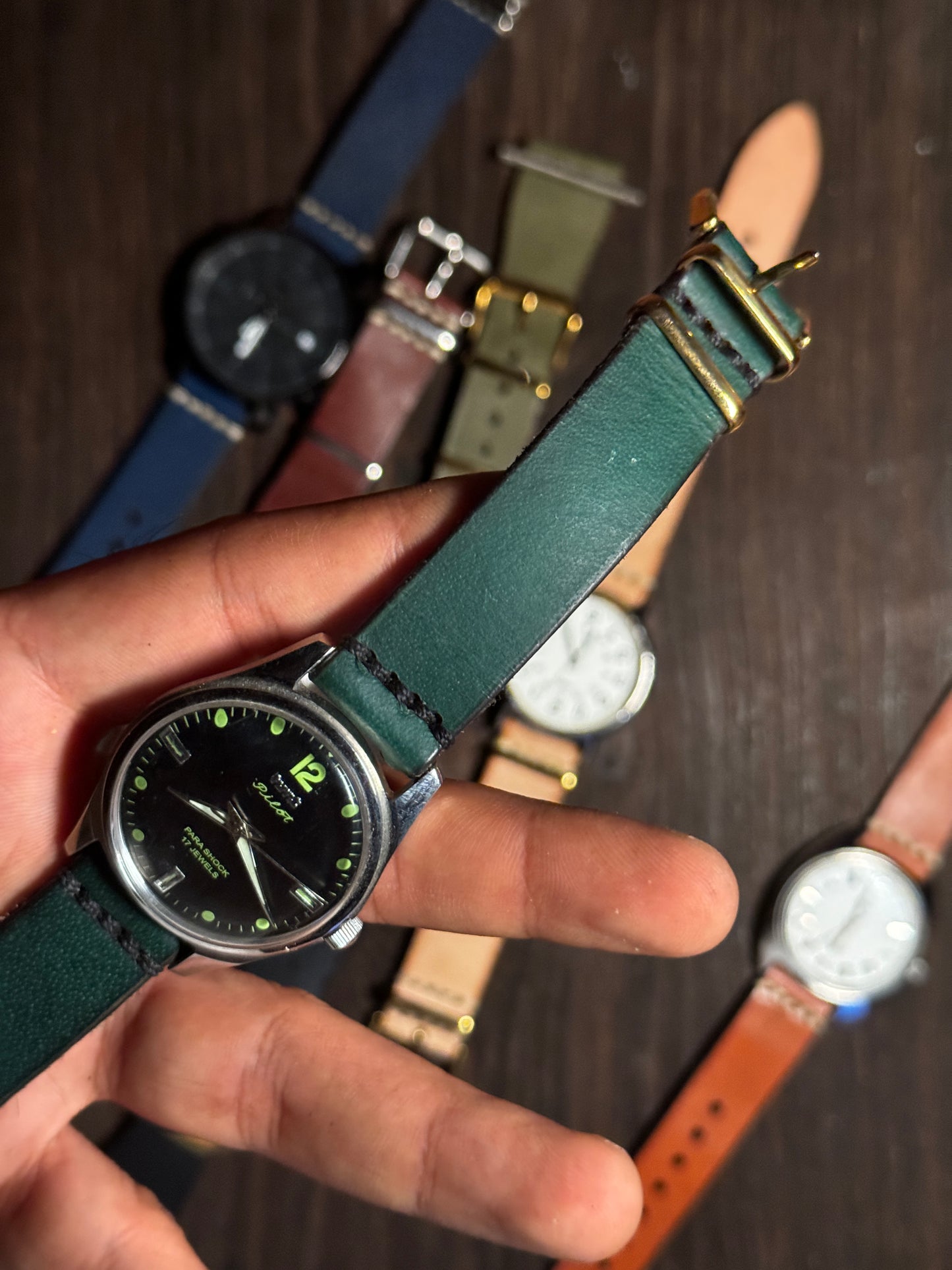 sturdy Leather watch Straps