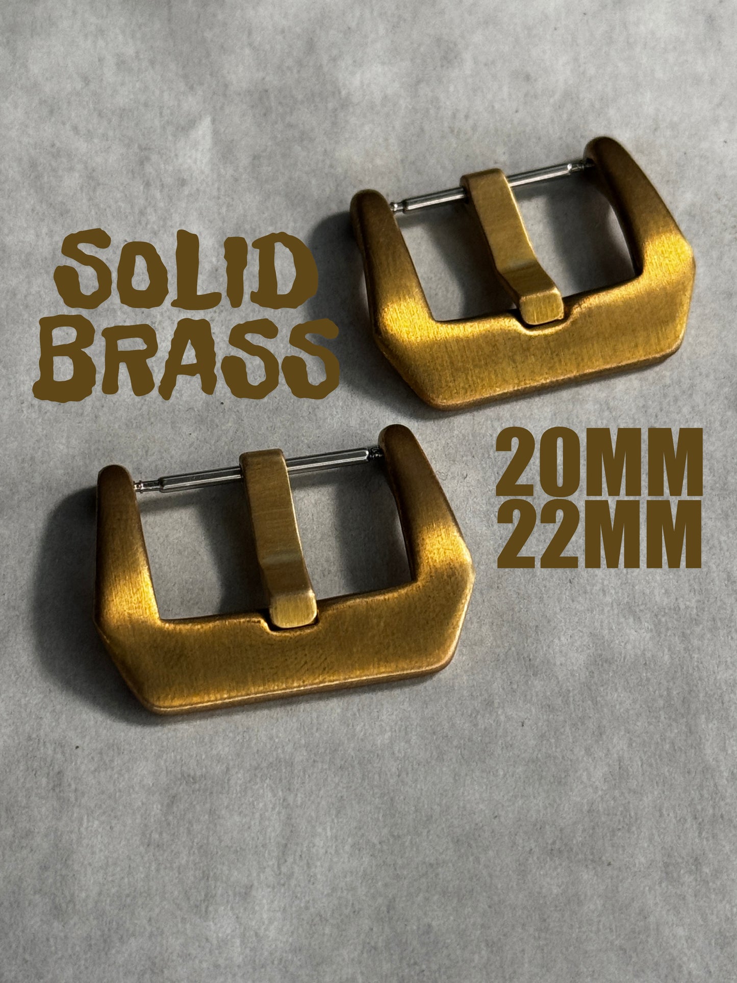 PAM styled brass/bronze watch buckle 20/22mm