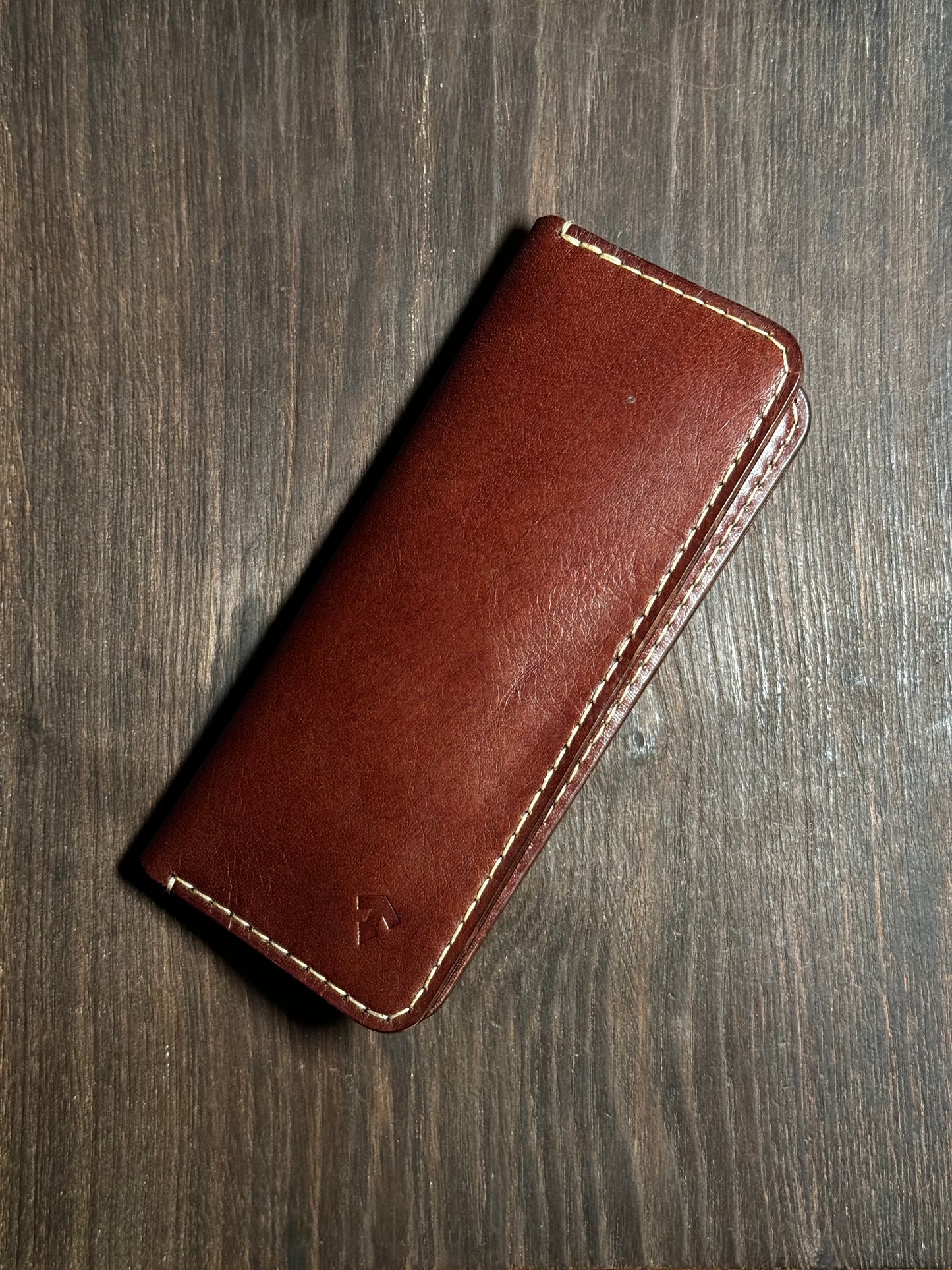 long wallet in sturdy leather