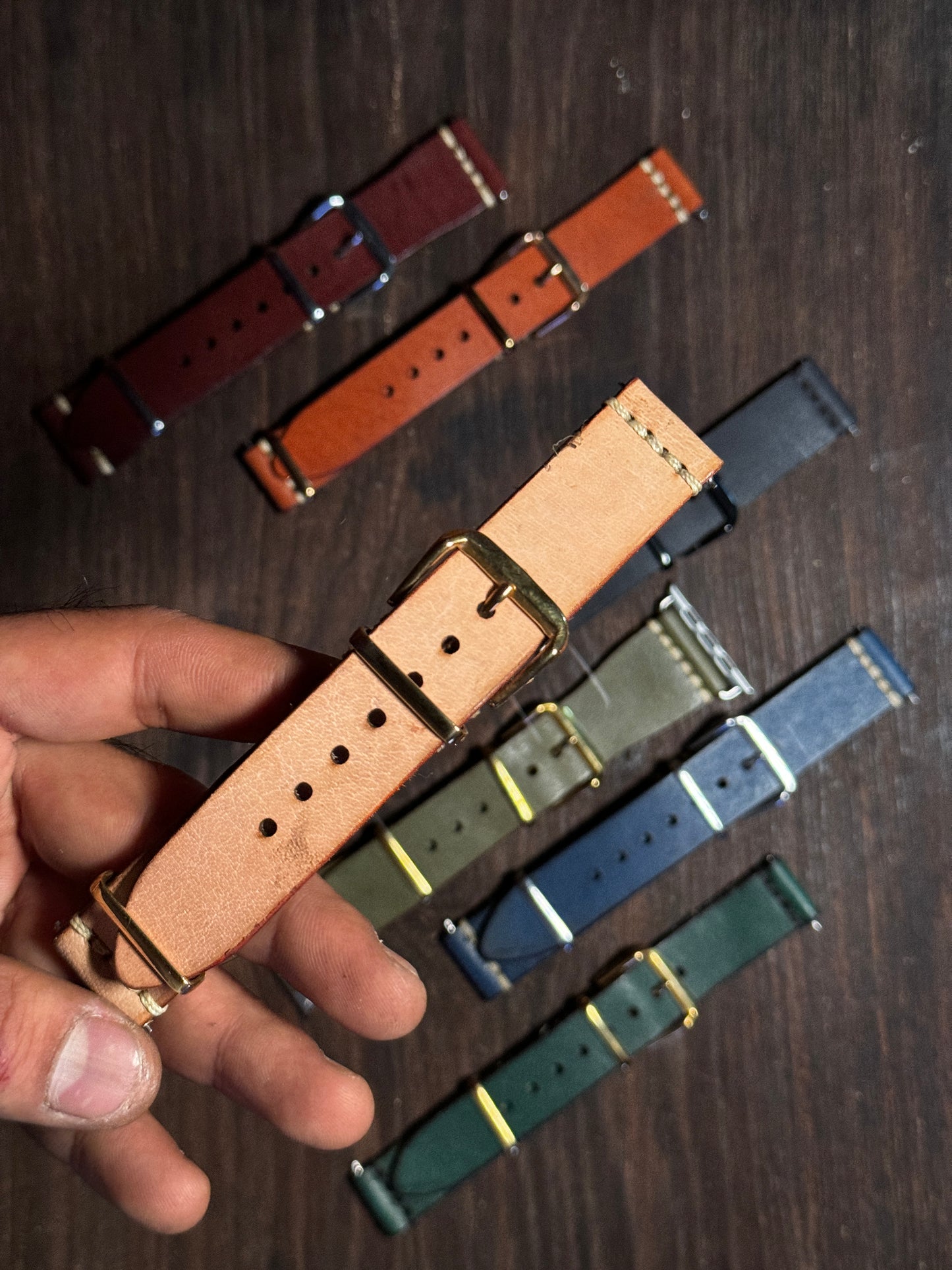 sturdy Leather watch Straps