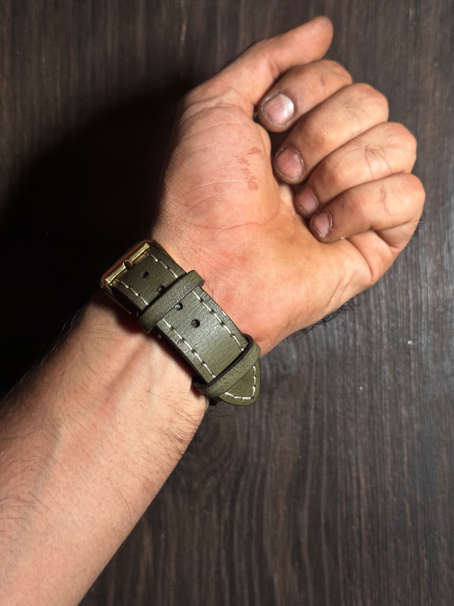 sturdy stitched Leather watch Straps