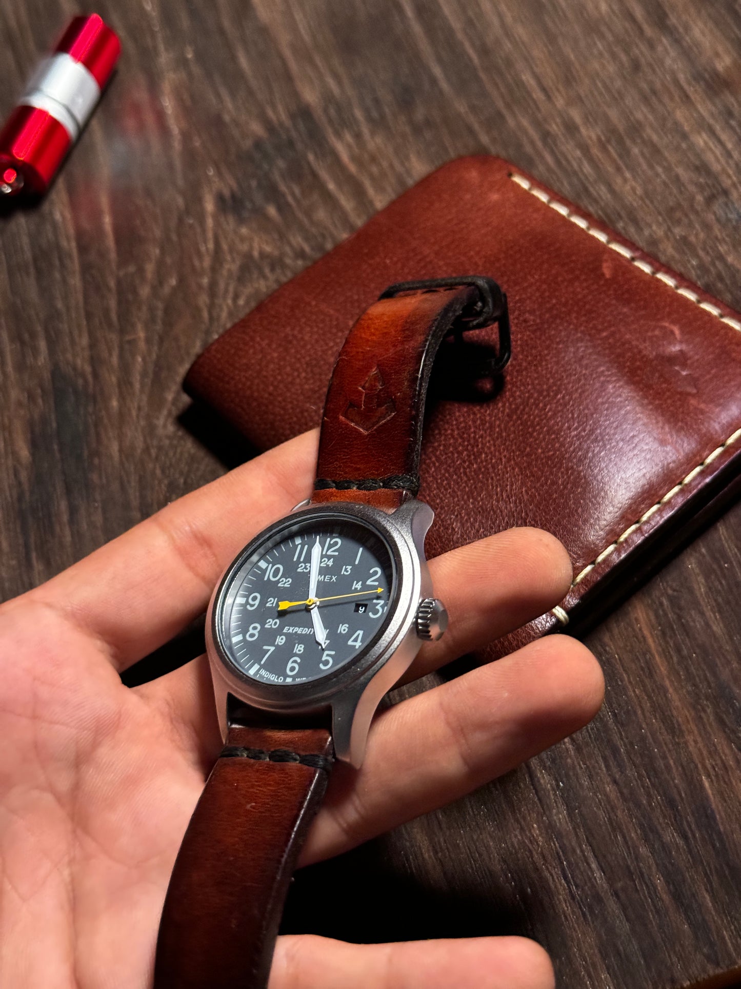 La perla azzurra Leather watch Straps