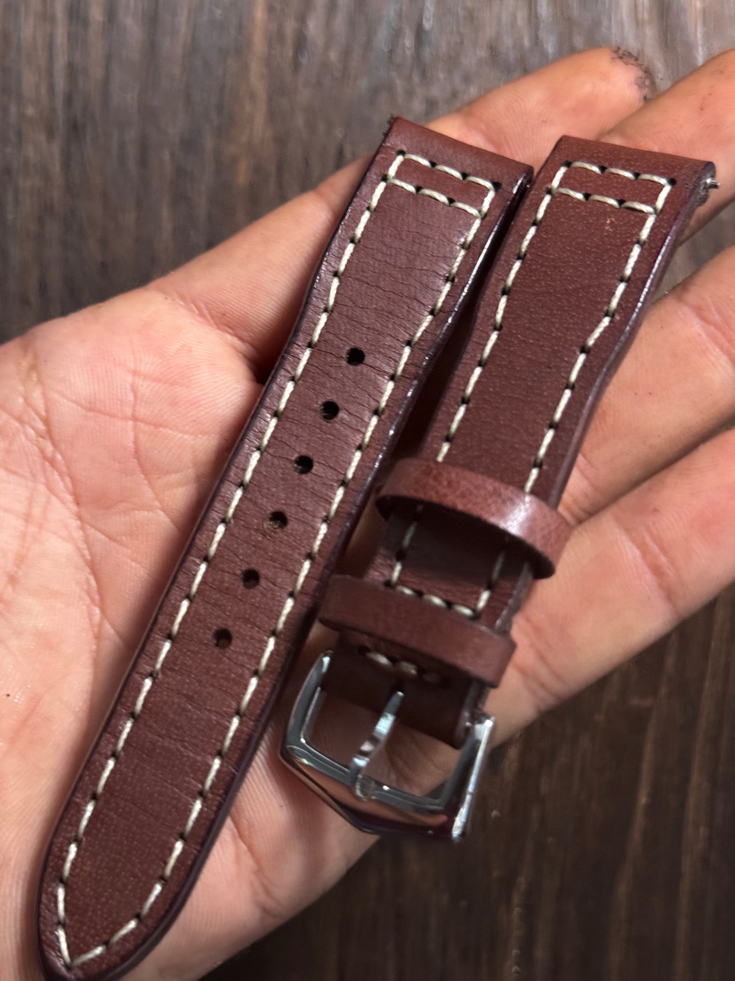 IWC sturdy stitched Leather watch Straps