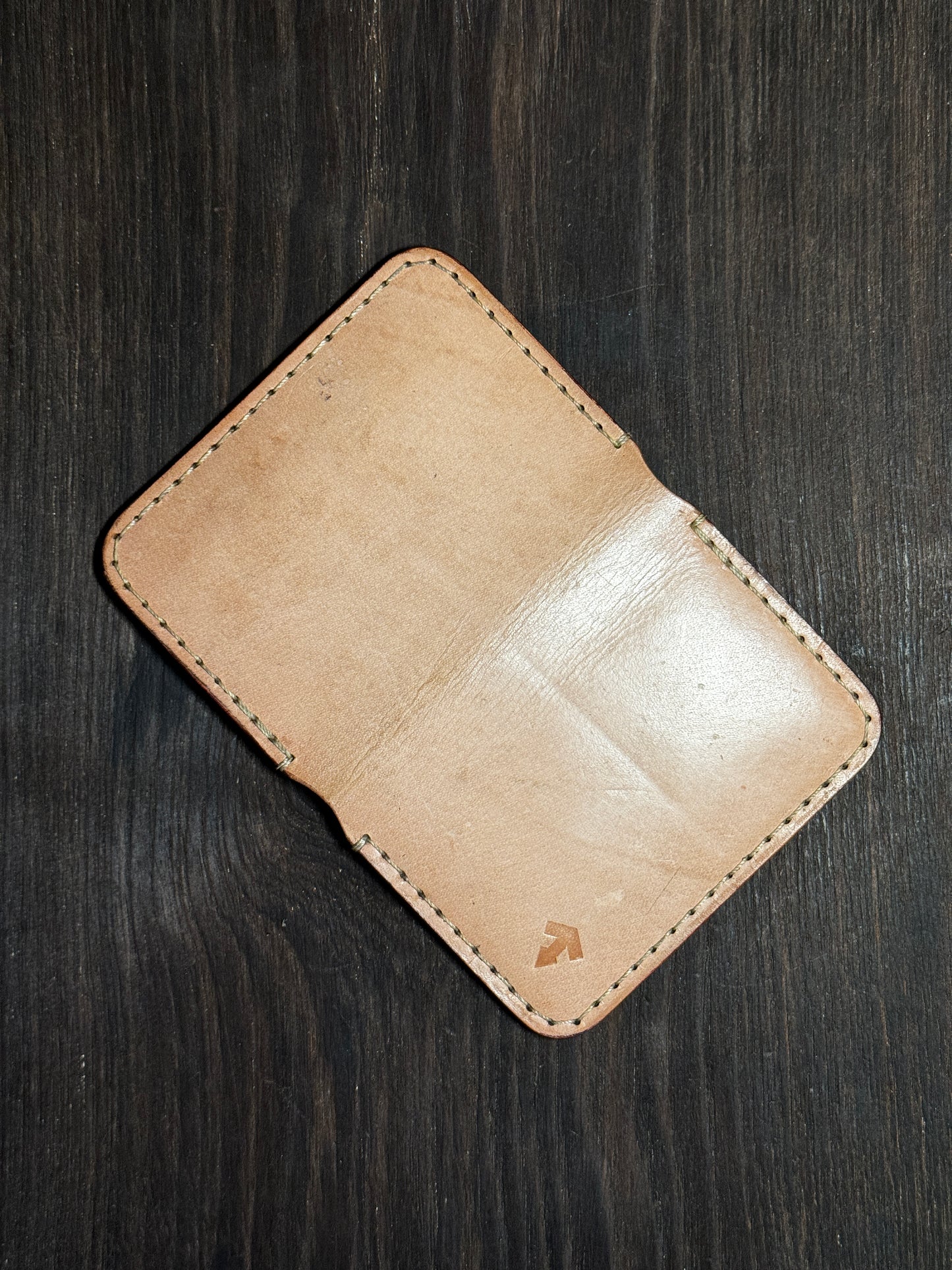 2 cards + 2 receipts slots + 1 ID card slot wallet in sturdy leather