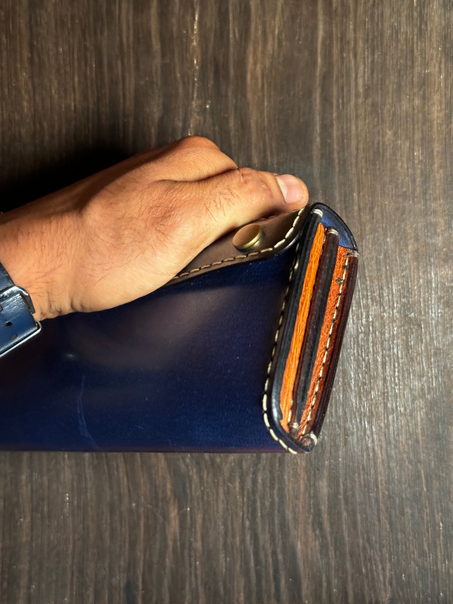 dual phone case in sturdy leather