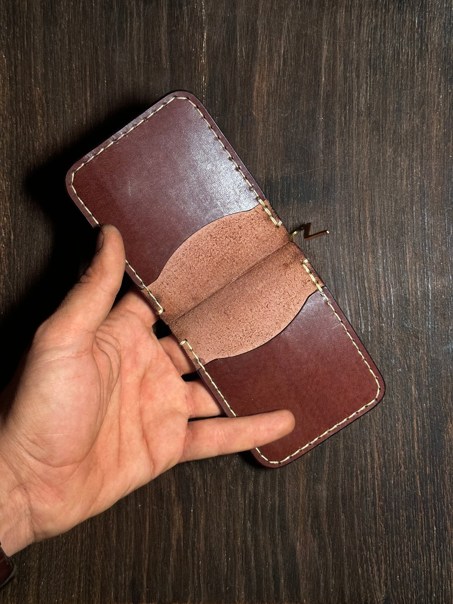 clipper wallet in sturdy leather