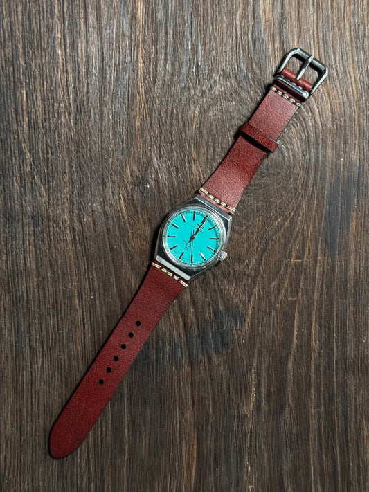 projected watch straps in sturdy leather.