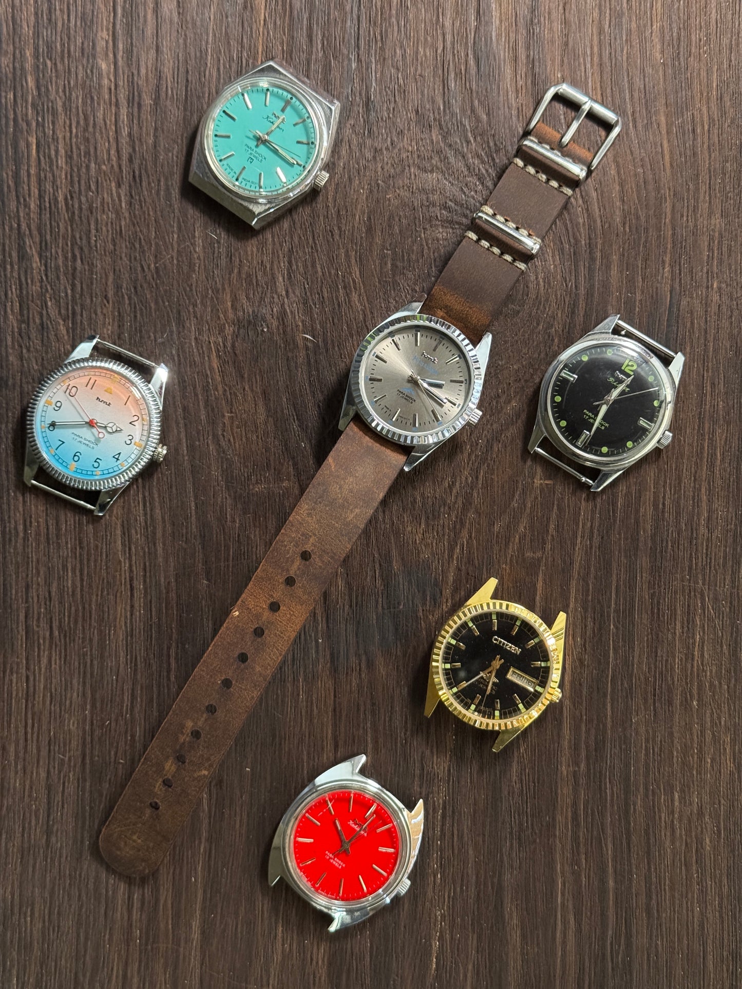HMT one way pass vintage watch straps