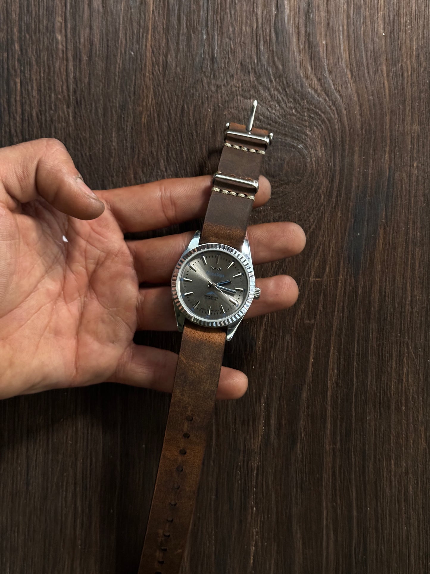 HMT one way pass vintage watch straps