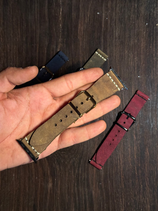 iWatch watch straps in rubbery feel Leather