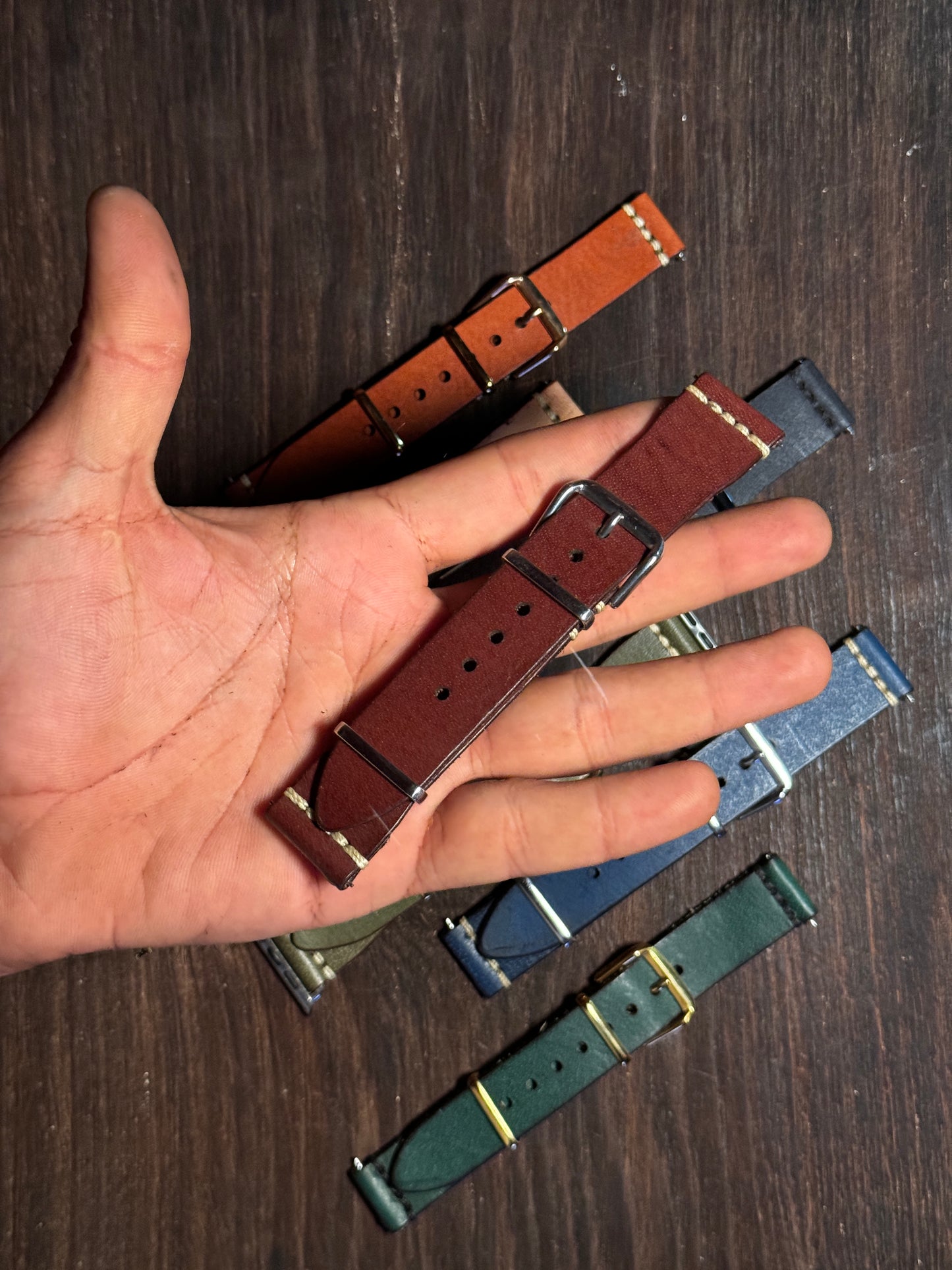 sturdy Leather watch Straps