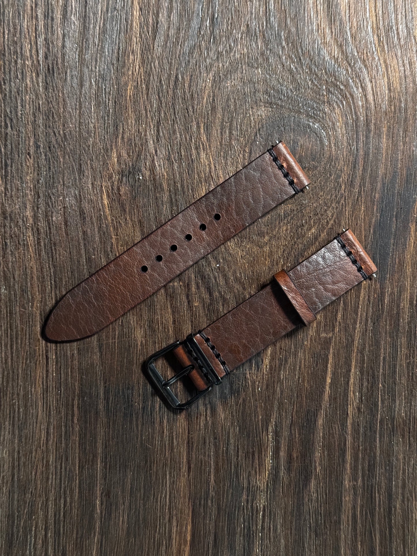 bison horween Leather watch Straps