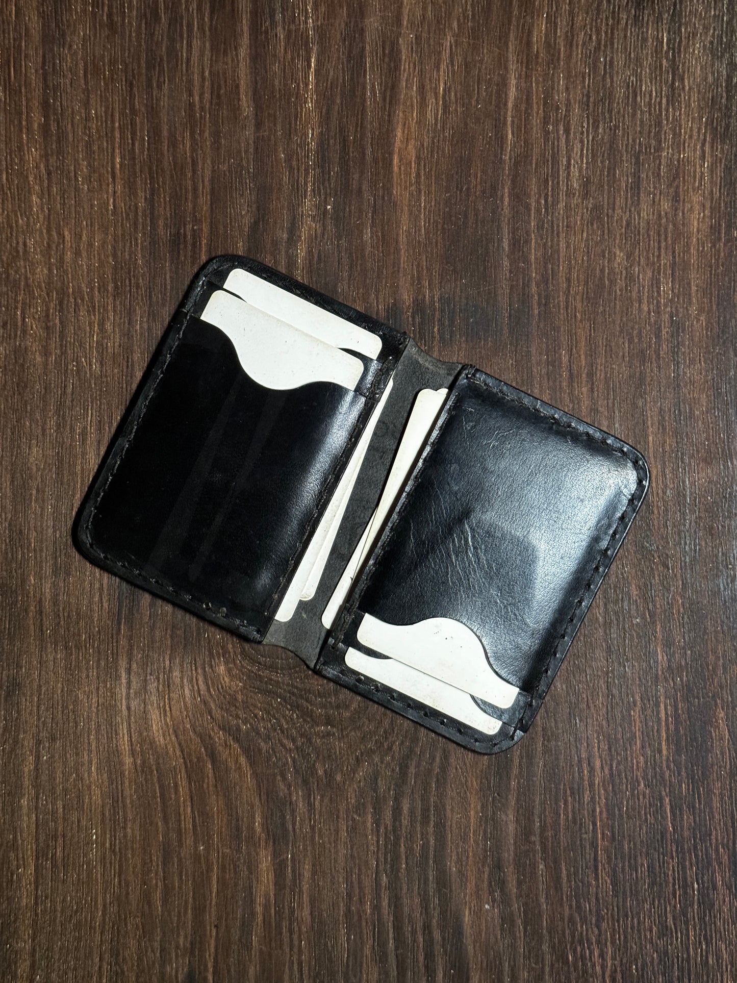 6 cards slots wallet in soft leather