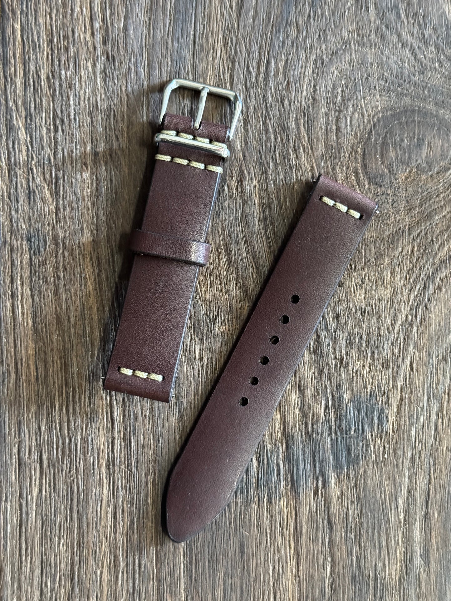 Vachetta MAHOGANY chest stitched strap