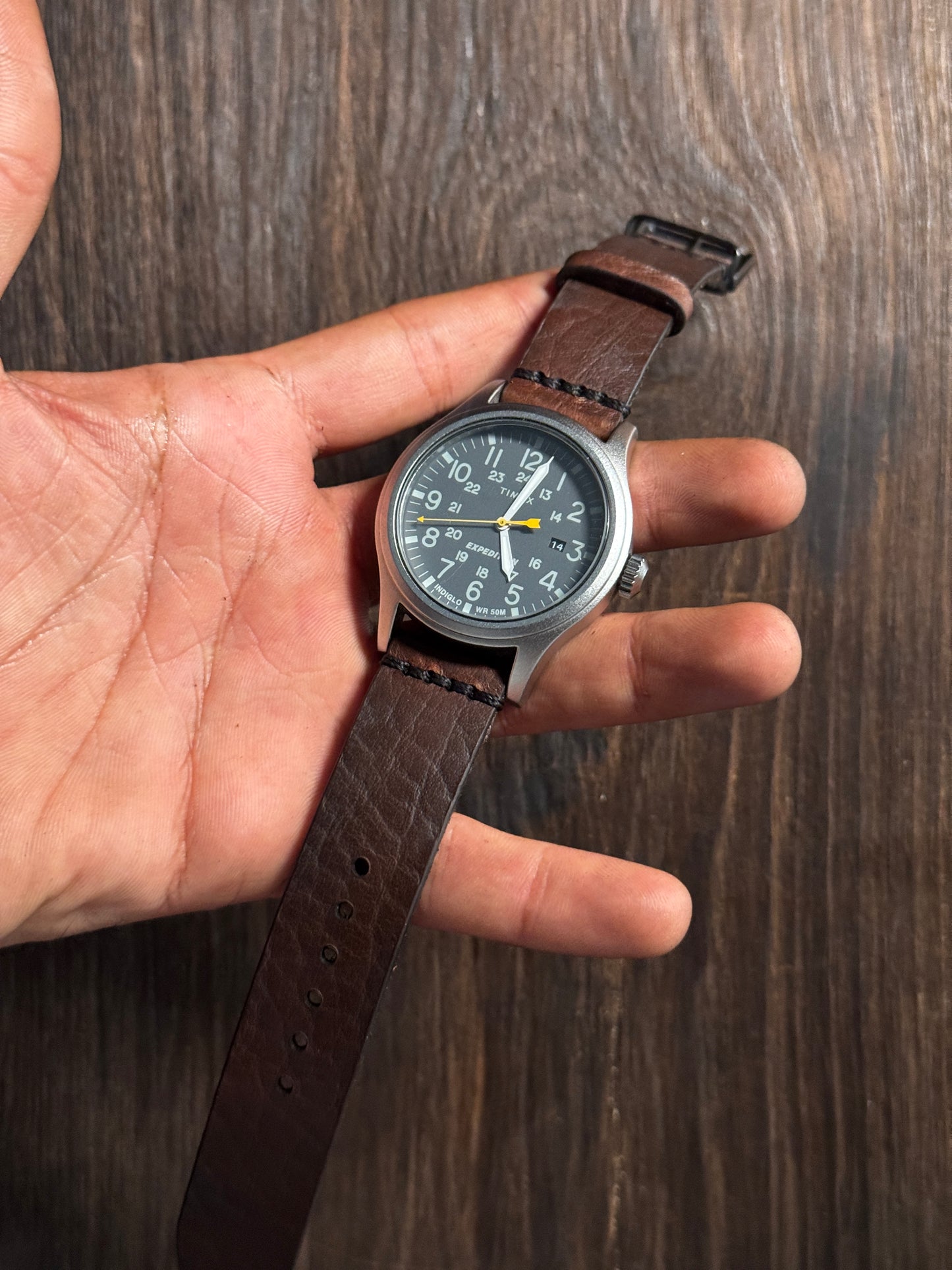 bison horween Leather watch Straps