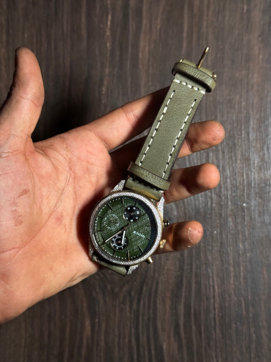 sturdy stitched Leather watch Straps