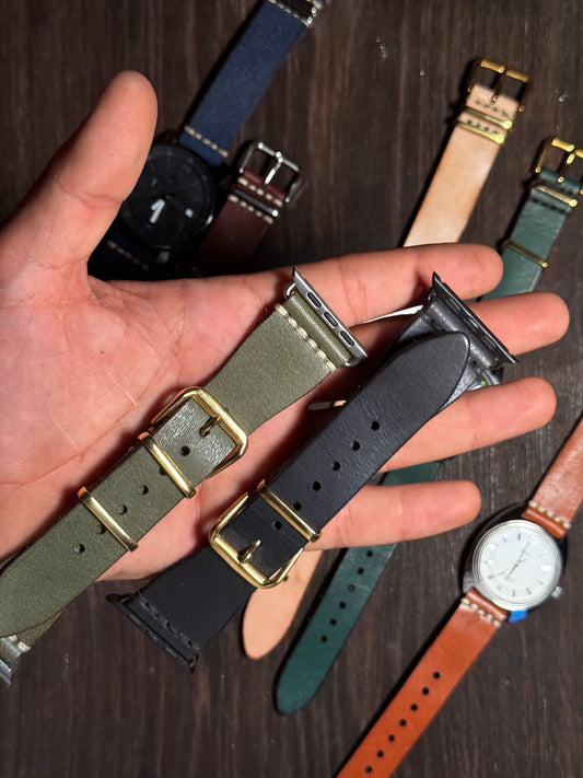 iWatch sturdy Leather watch Straps
