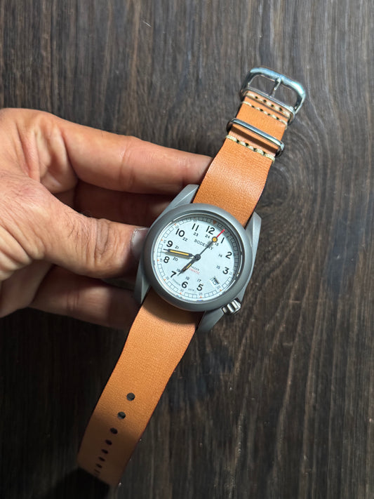 boderry one way nato watch Straps natural color