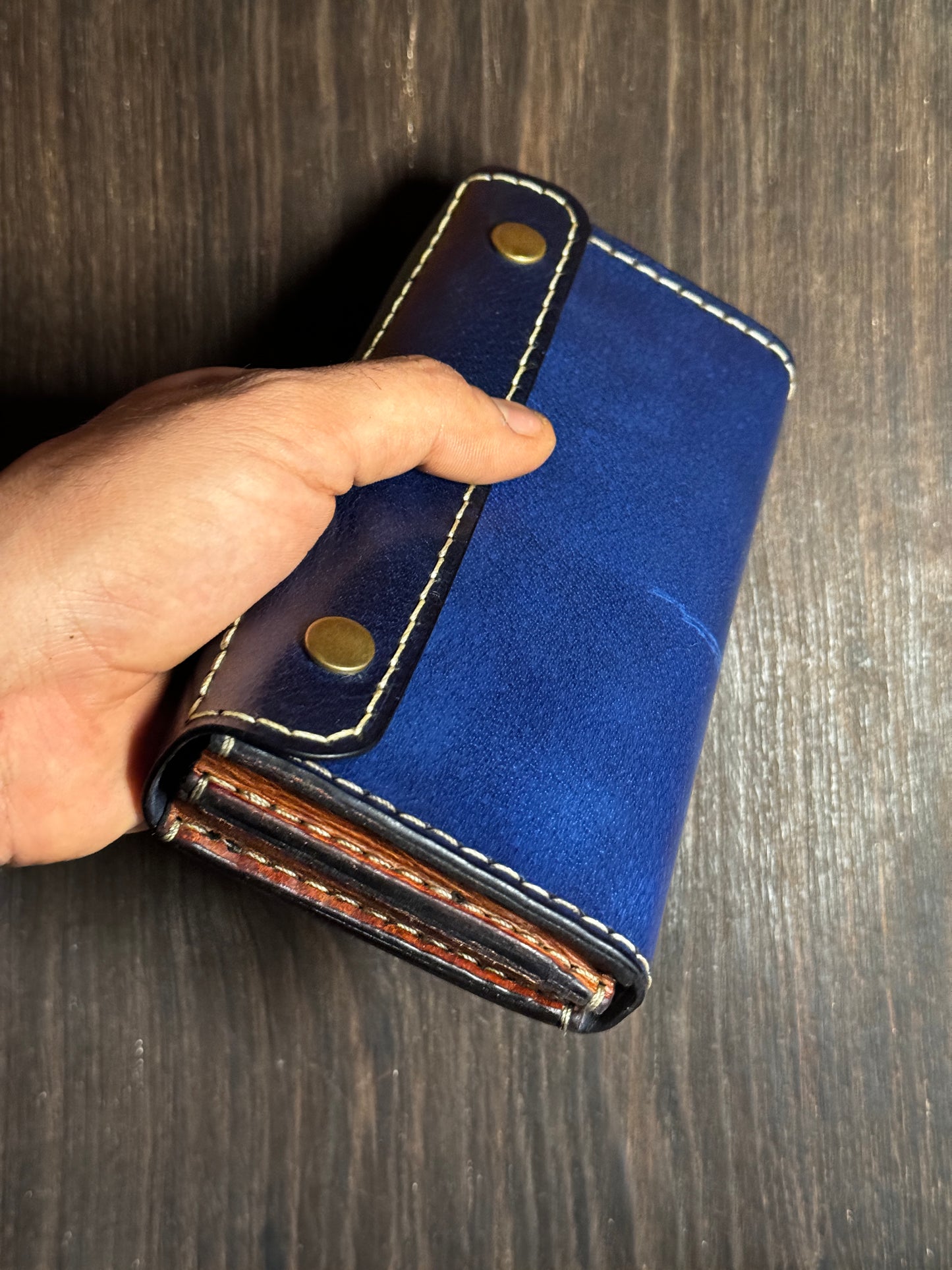 dual phone case in sturdy leather