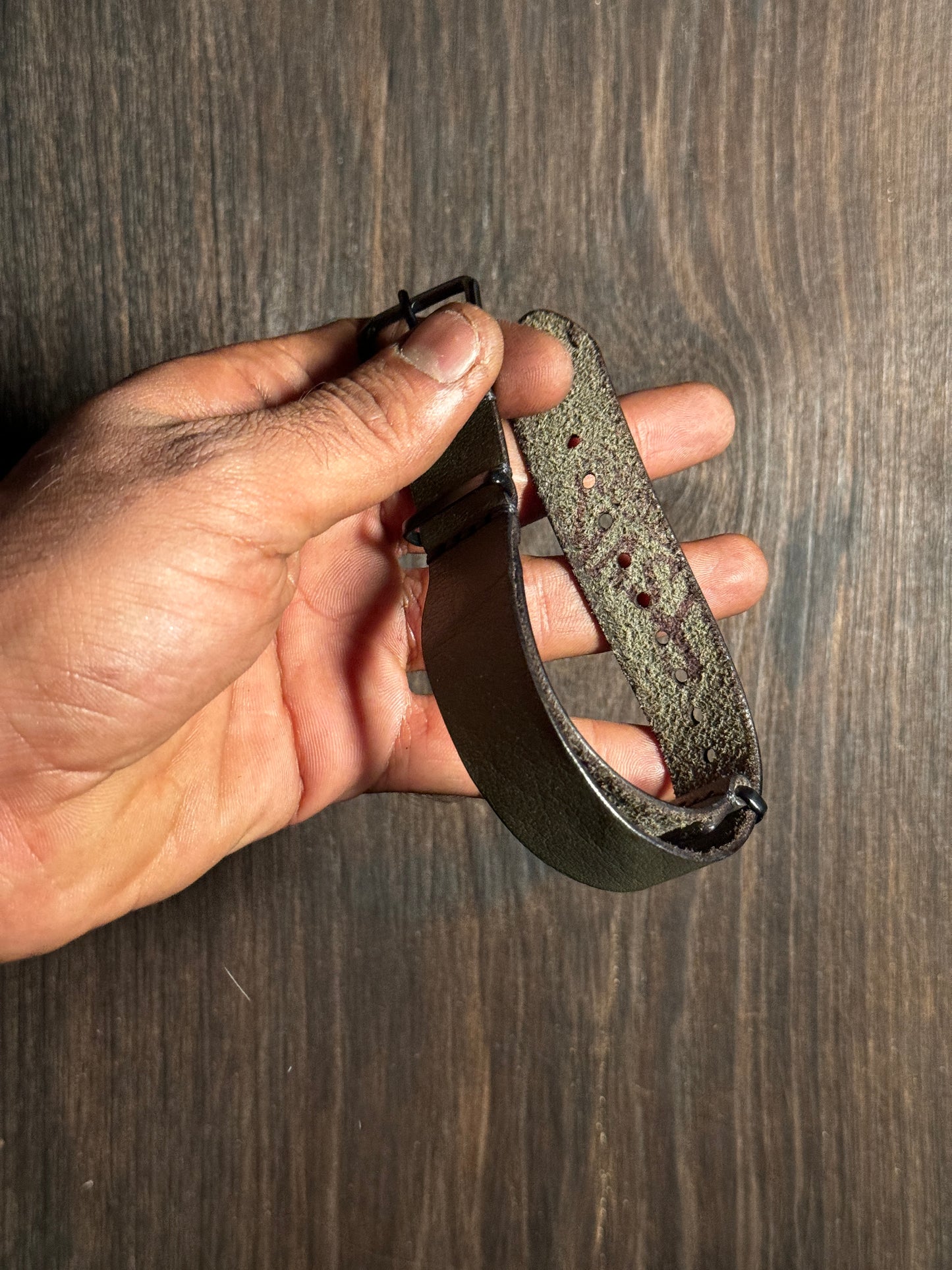 Two way NATO sturdy Leather watch Straps