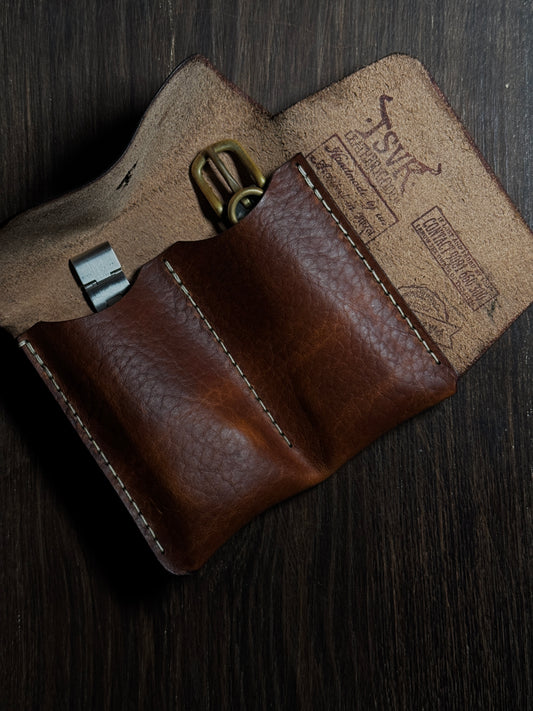 wRoll2 in horween bison usa leather full grain