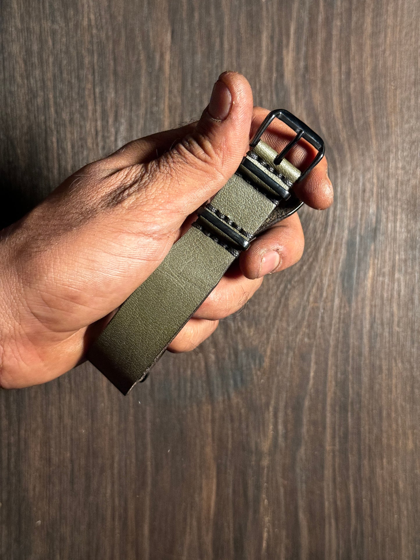 Two way NATO sturdy Leather watch Straps