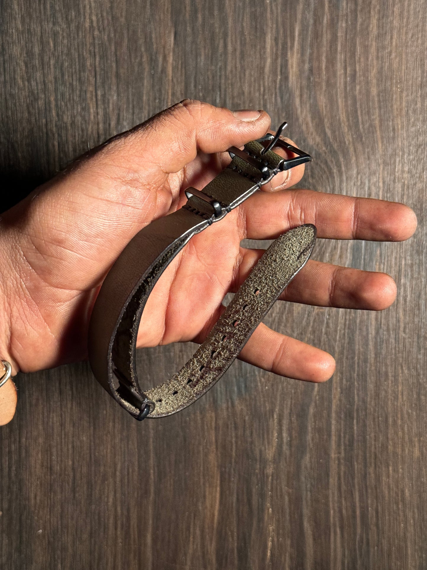 Two way NATO sturdy Leather watch Straps