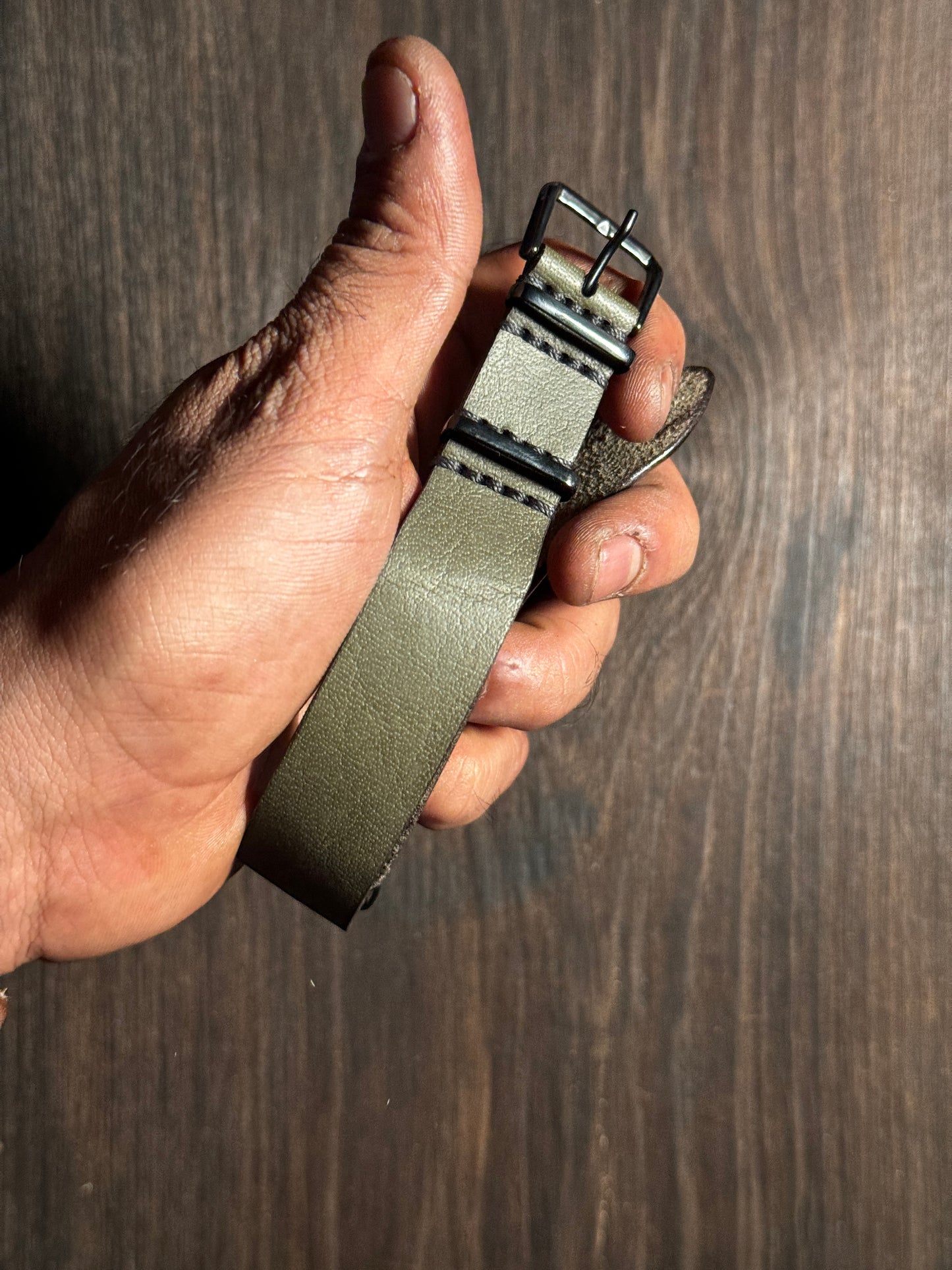 Two way NATO sturdy Leather watch Straps